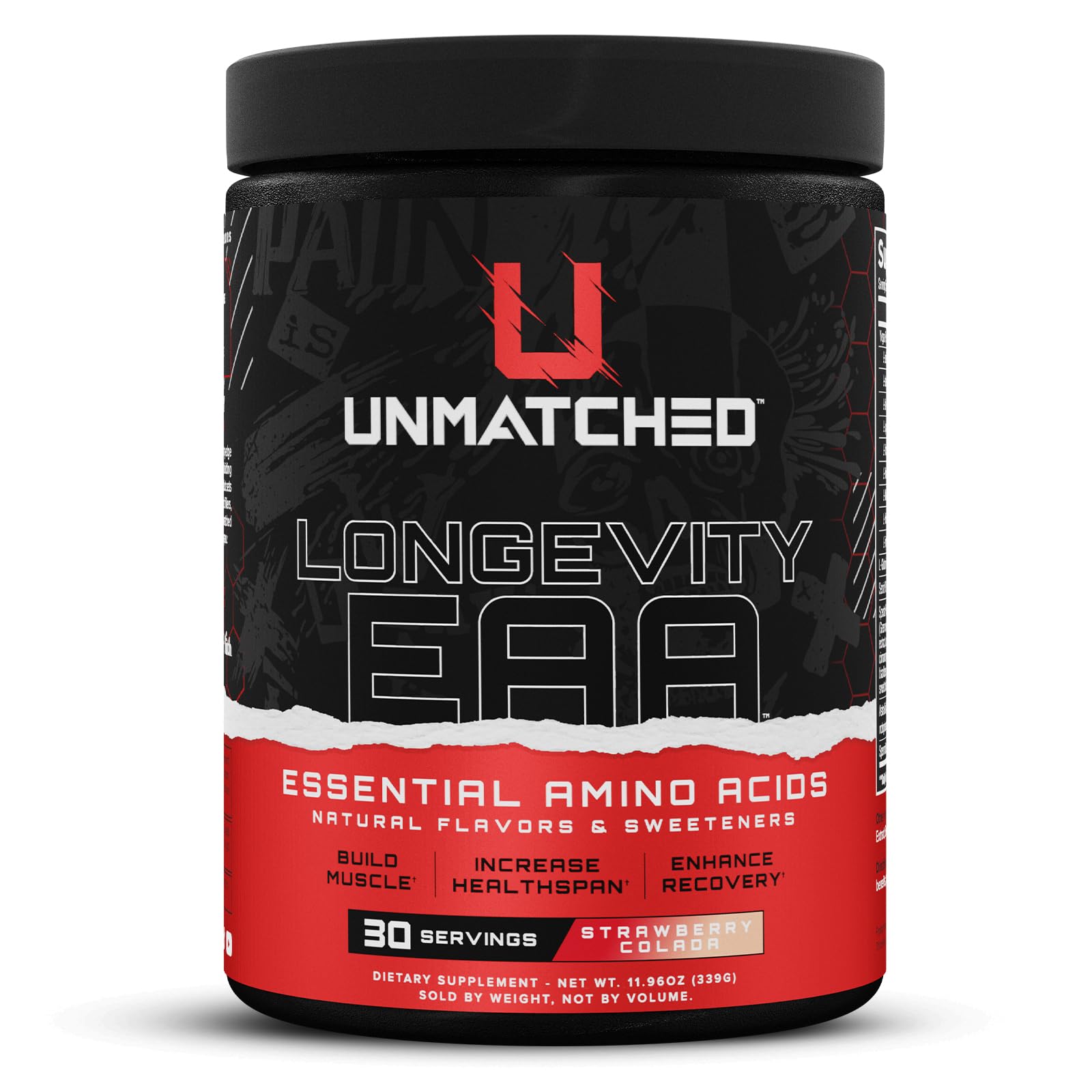 Unmatched Longevity EAA Essential Amino Acids Powder 30 Servings