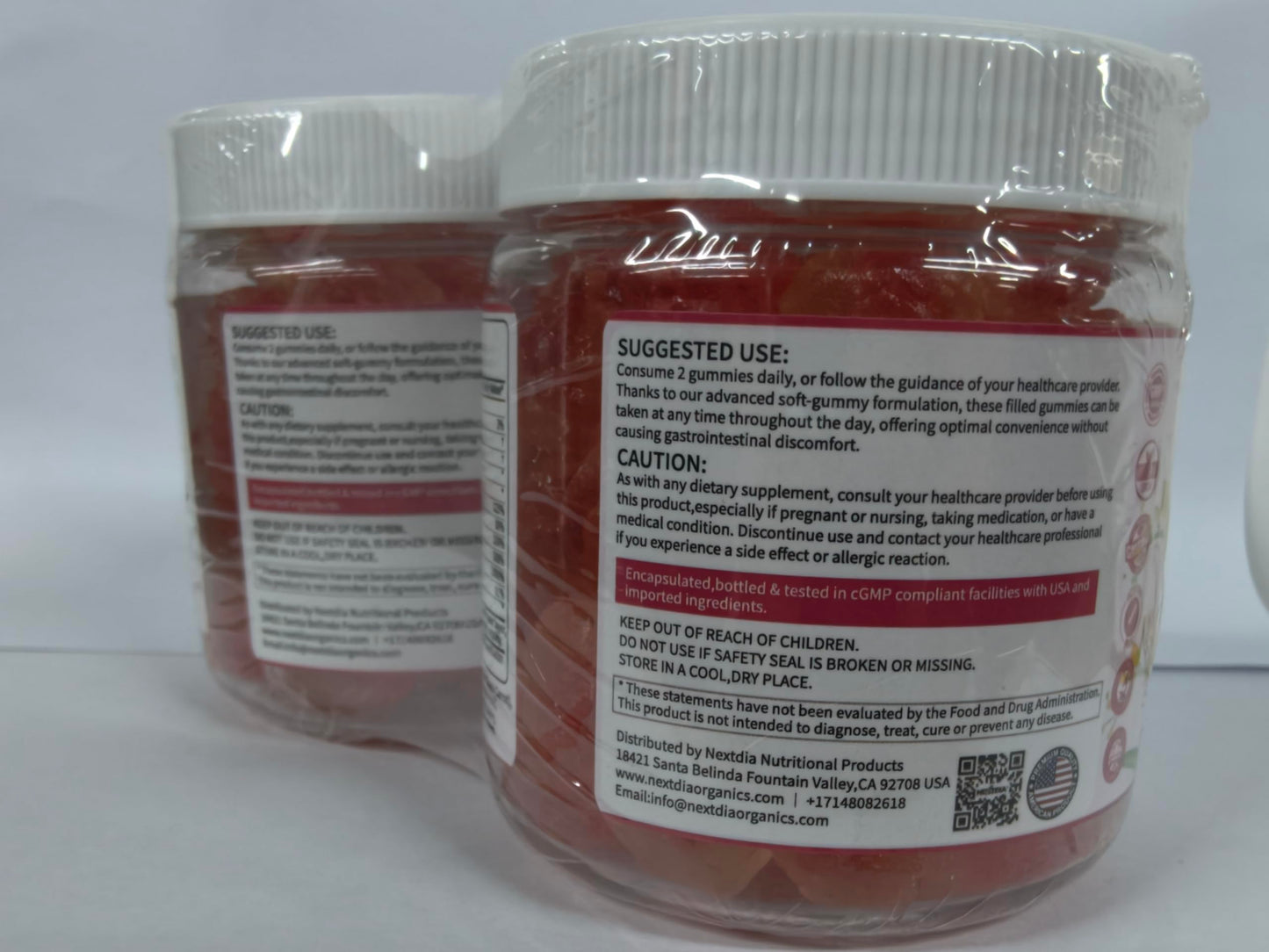 Nextdia Inositol Gummies Supplement with Evening Primrose Oil 60-count