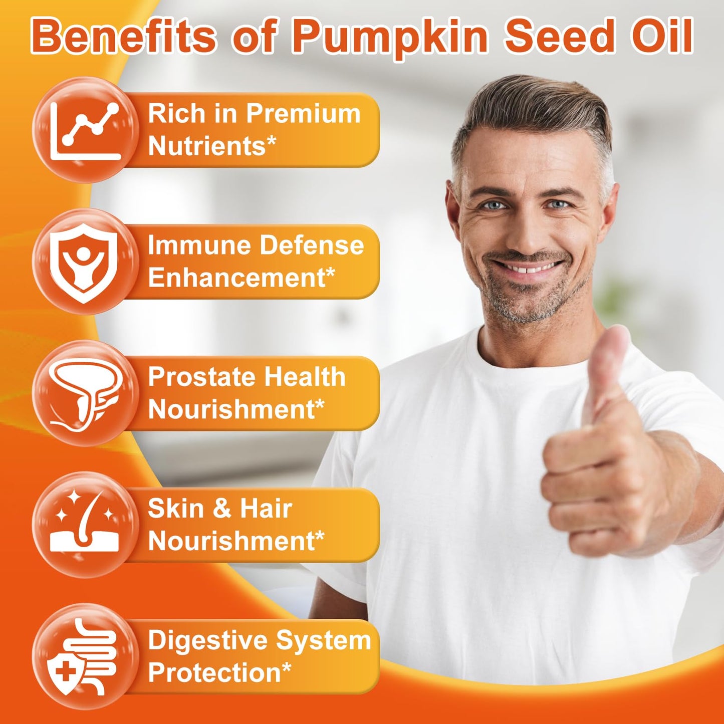 Nature's live Pumpkin Seed Oil with Saw Palmetto Softgels, 300 Count