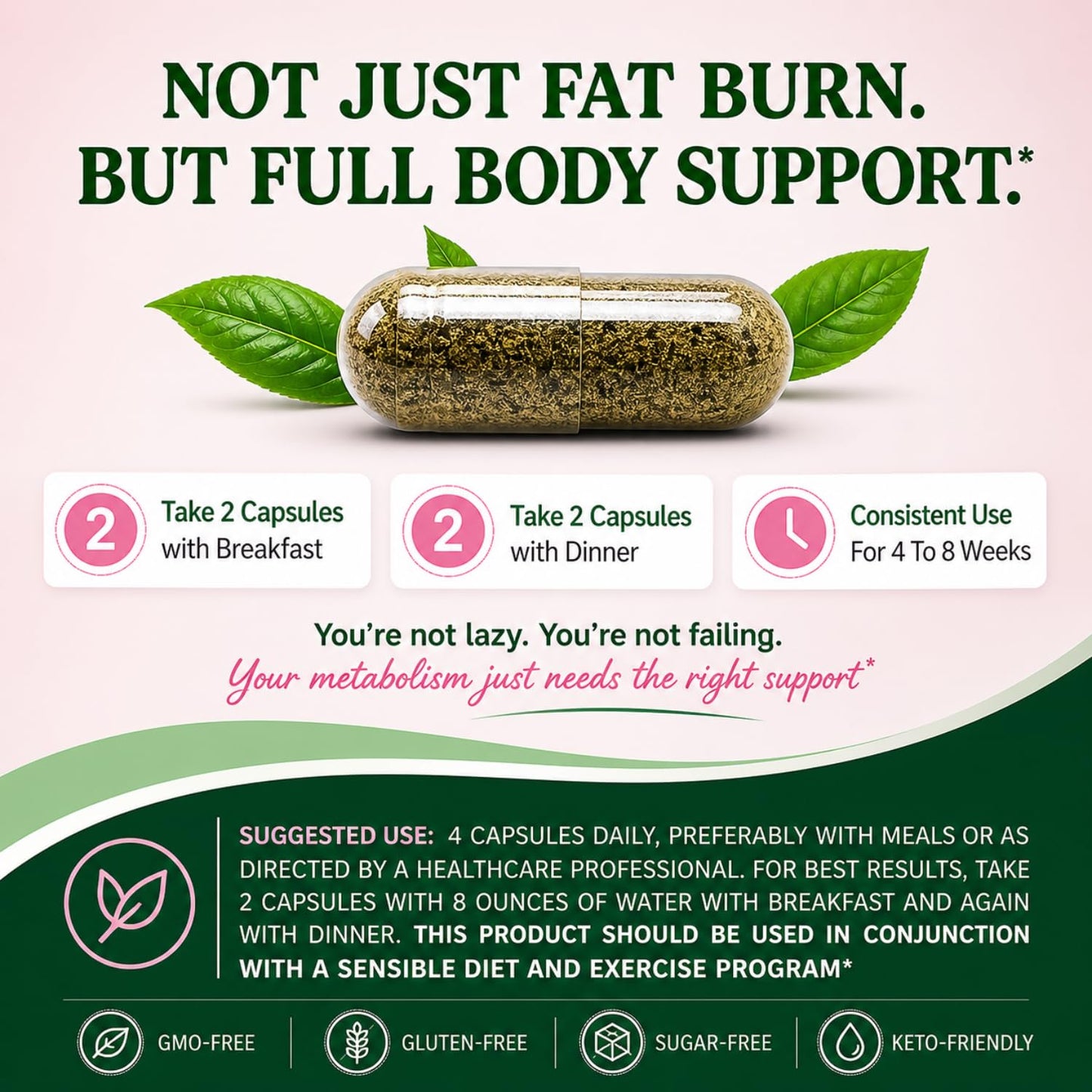 HERBAL HOT Thermogenic Fat Burner for Women, 90 Capsules
