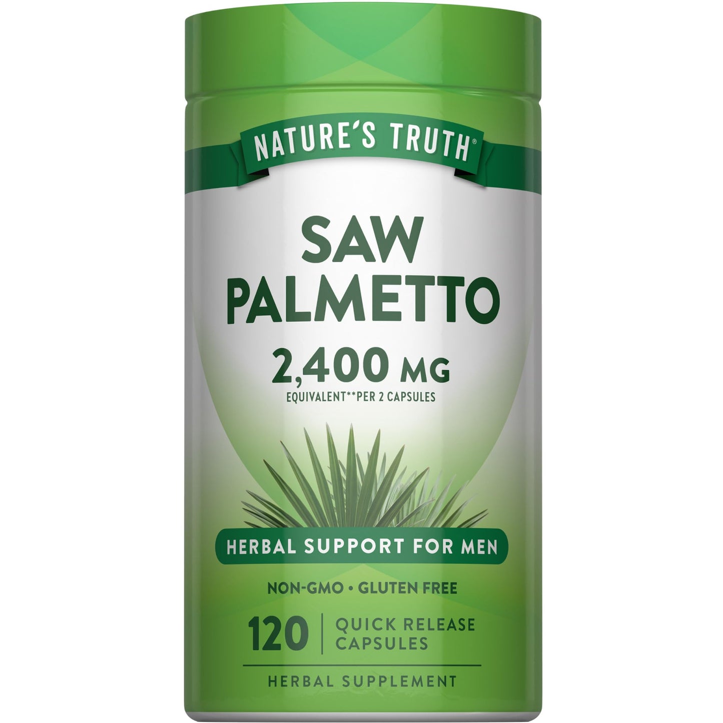 Nature's Truth Saw Palmetto Extract Capsules 120 Count