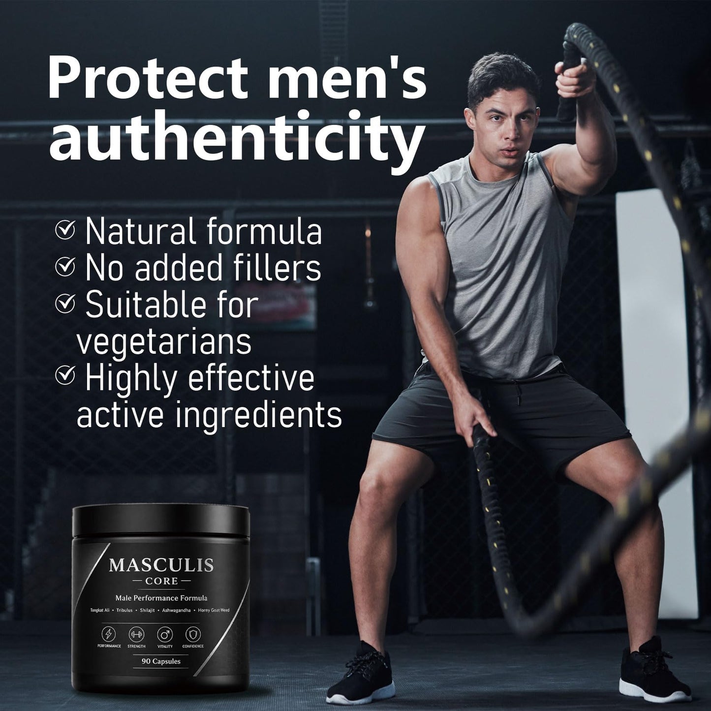 Neurocept MASCULIS Men's Daily Support Capsules, 90 Count