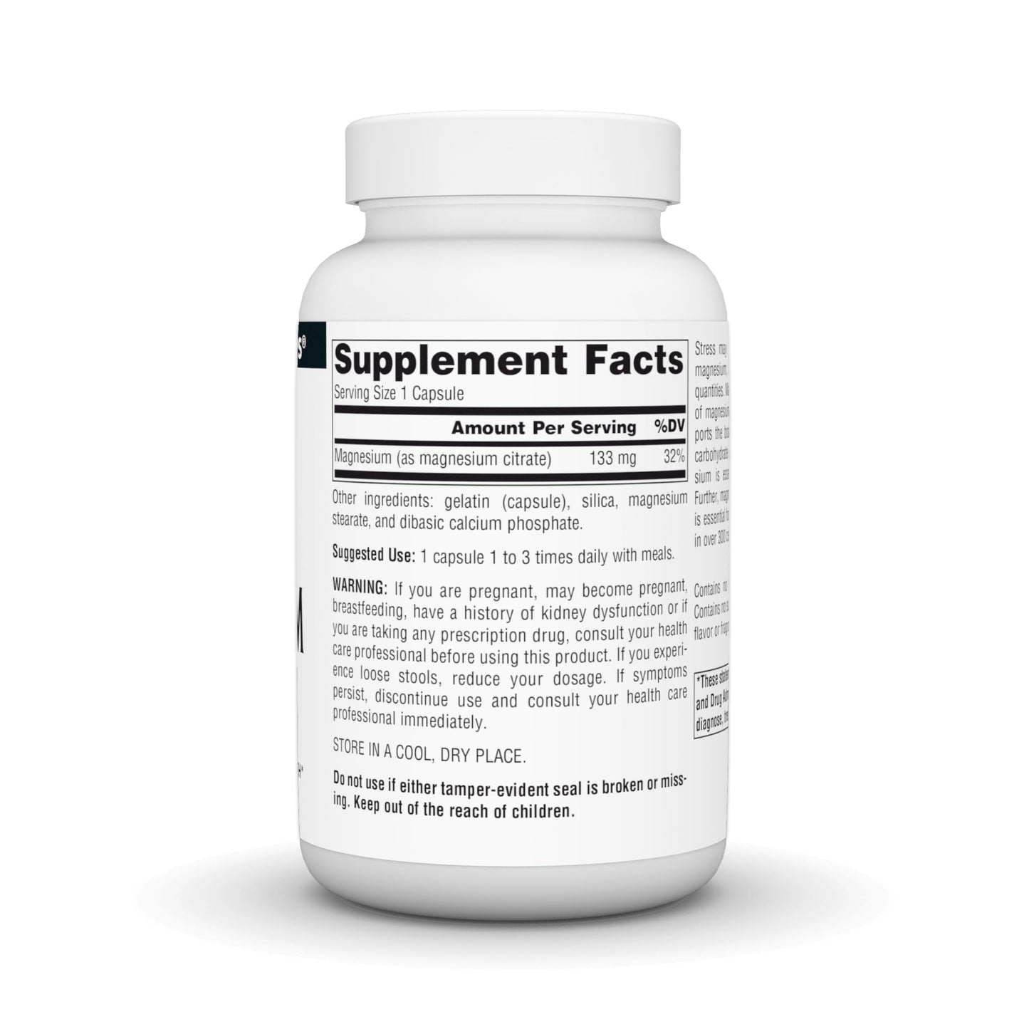 Source Naturals Magnesium Citrate Capsules 90 Count