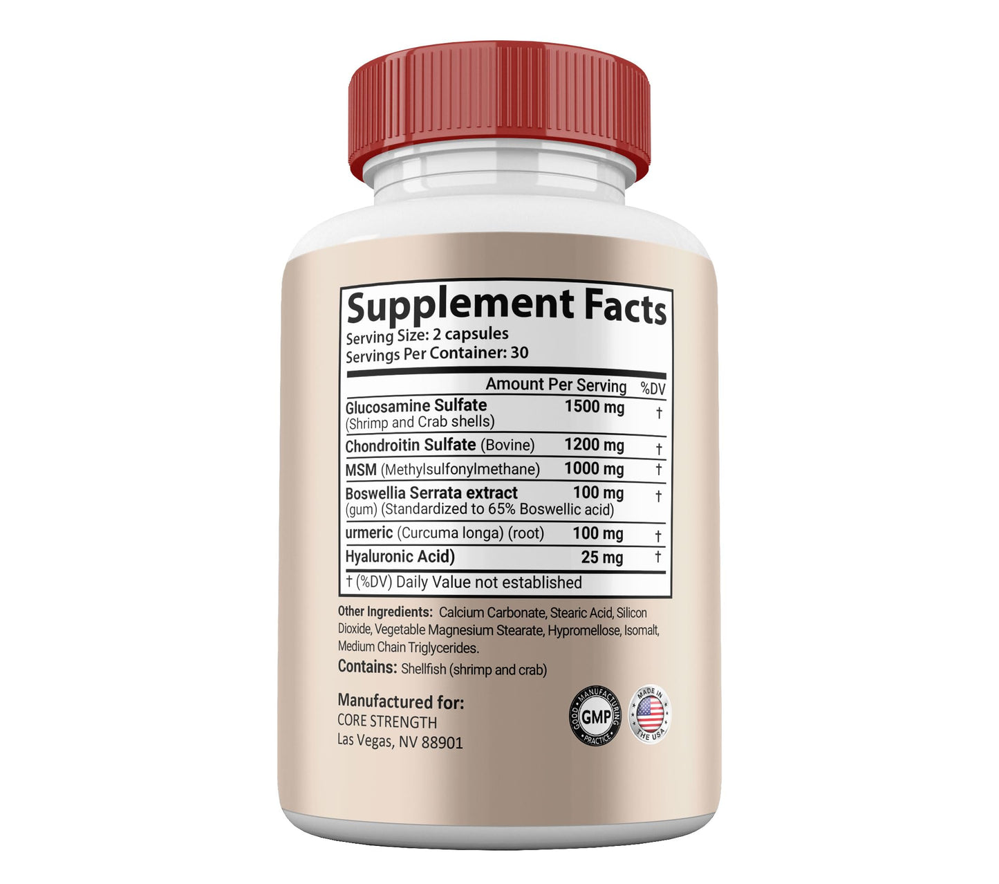 Gold Nutra Core Strength Capsule, 1 Capsule