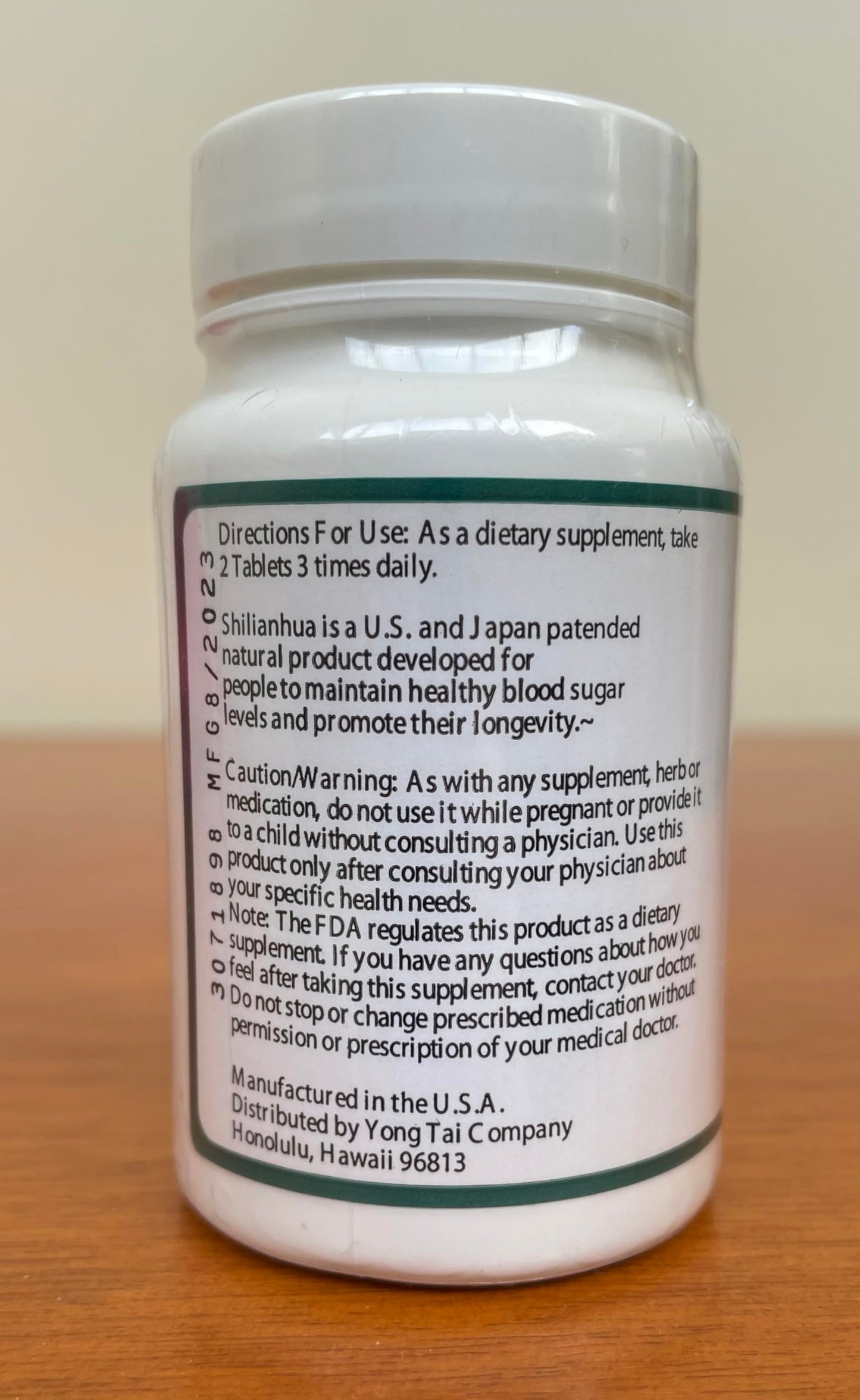 Shilianhua Rocky Lotus Plant Extract with Other Ingredients 100 Tablets