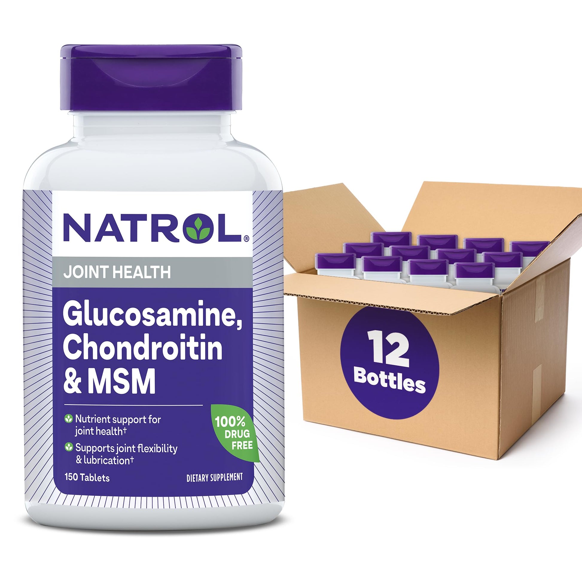 Natrol Glucosamine Chondroitin and MSM Tablets, 1800 Tablets