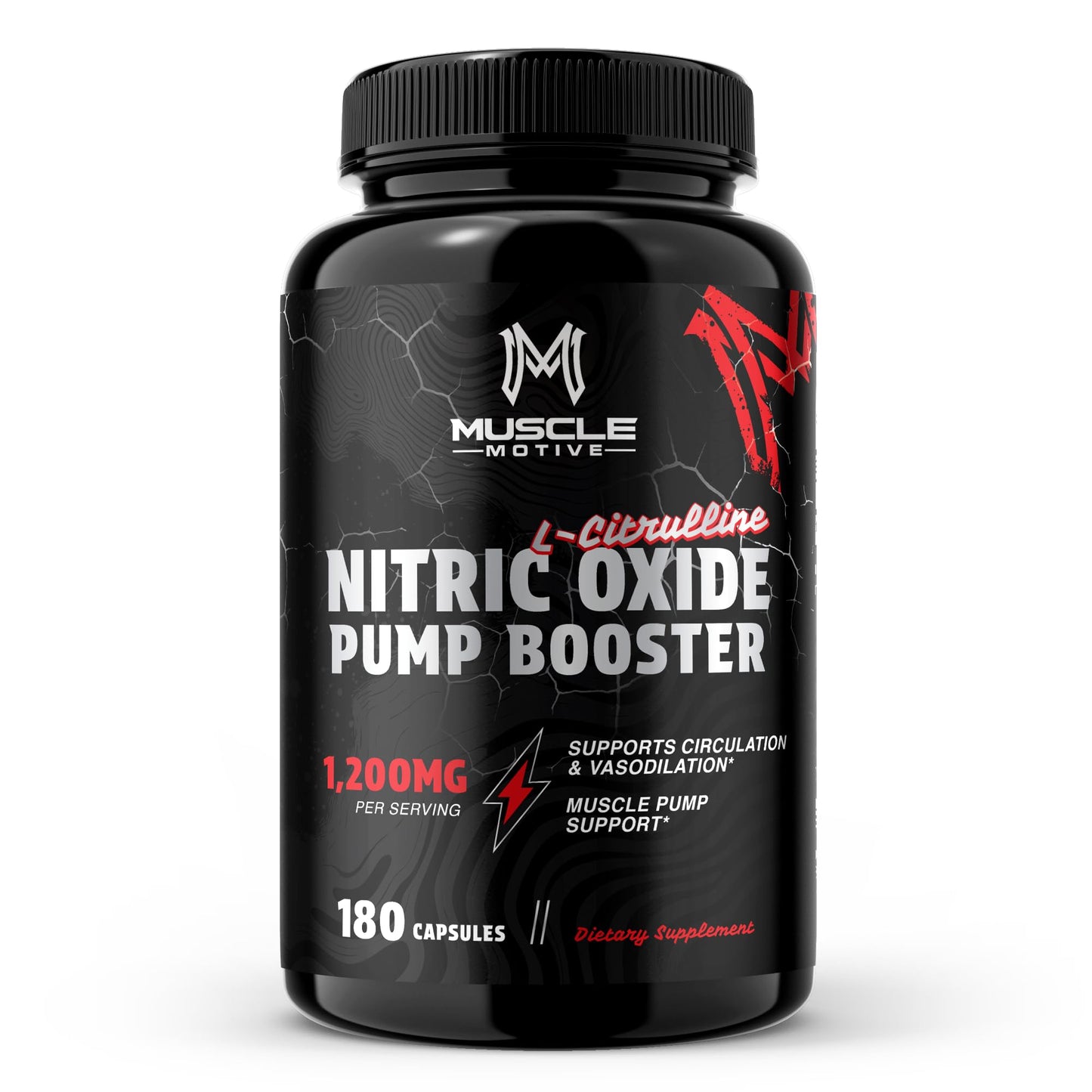 Muscle Motive Nitric Oxide Supplement Capsule 180 Count
