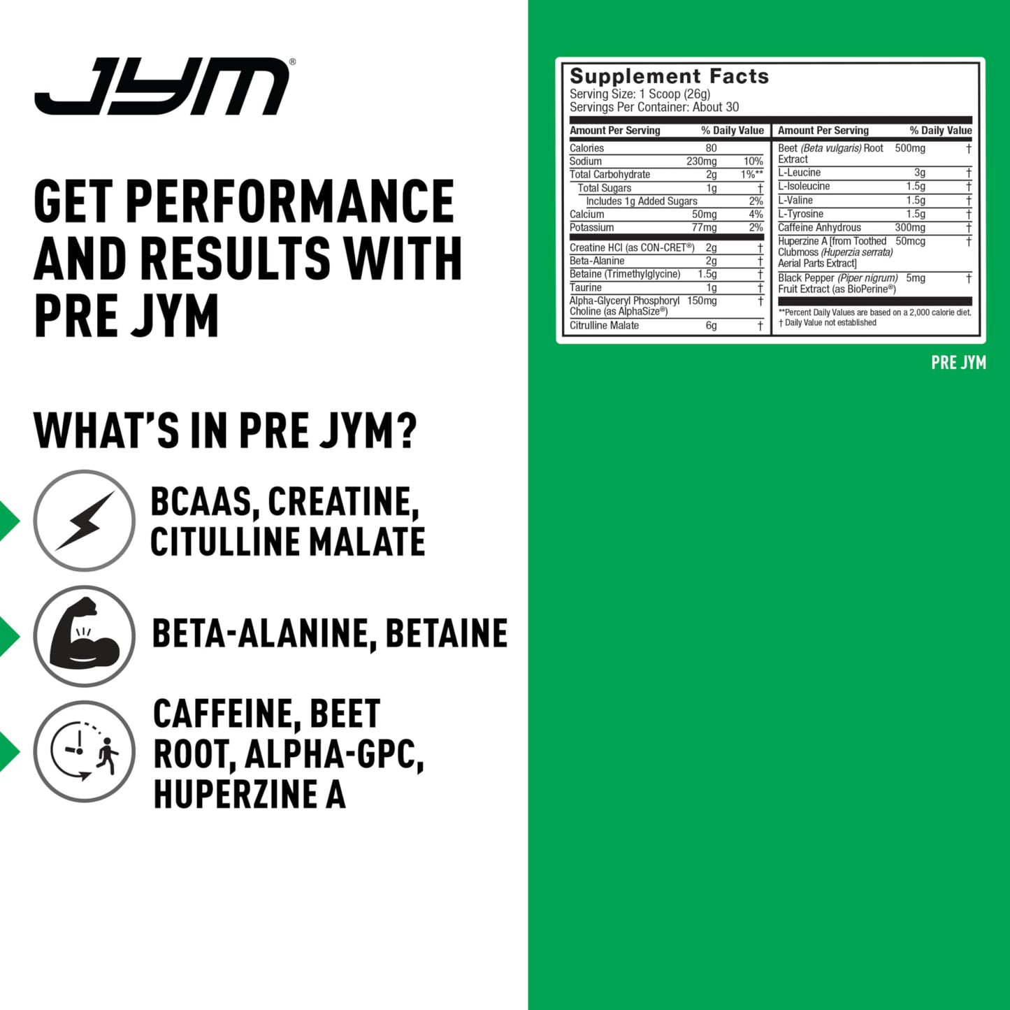 JYM Supplement Science Pre JYM Pineapple Strawberry Pre Workout Powder 27