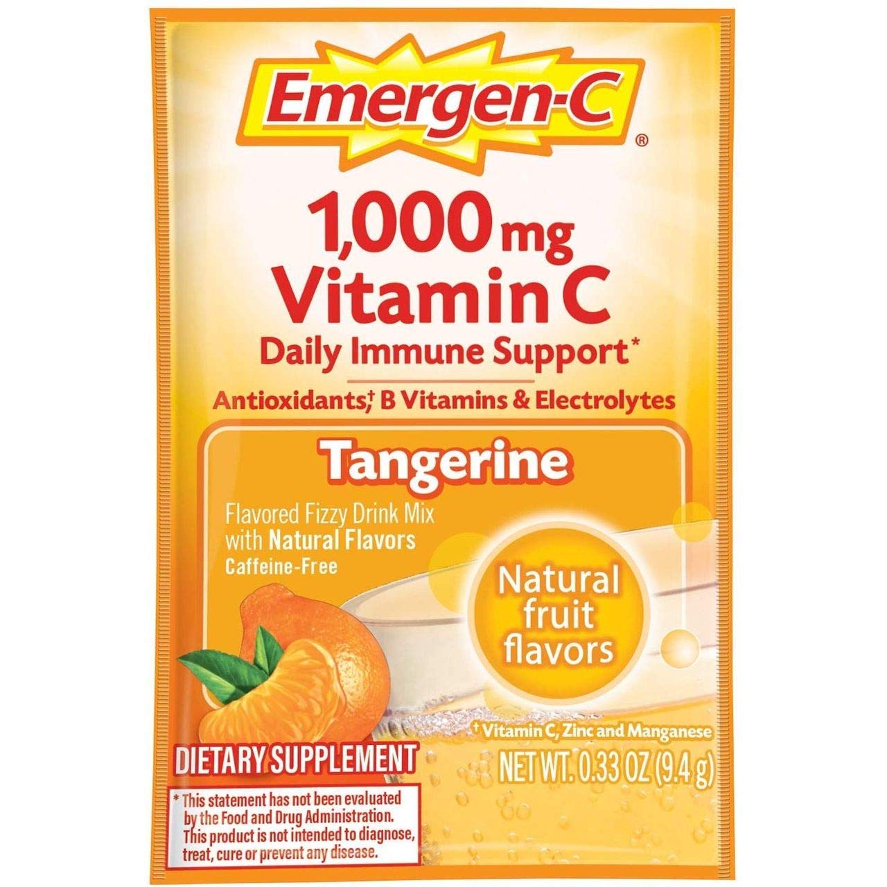Emergen-C Tangerine Vitamin C Powder, 3-Pack