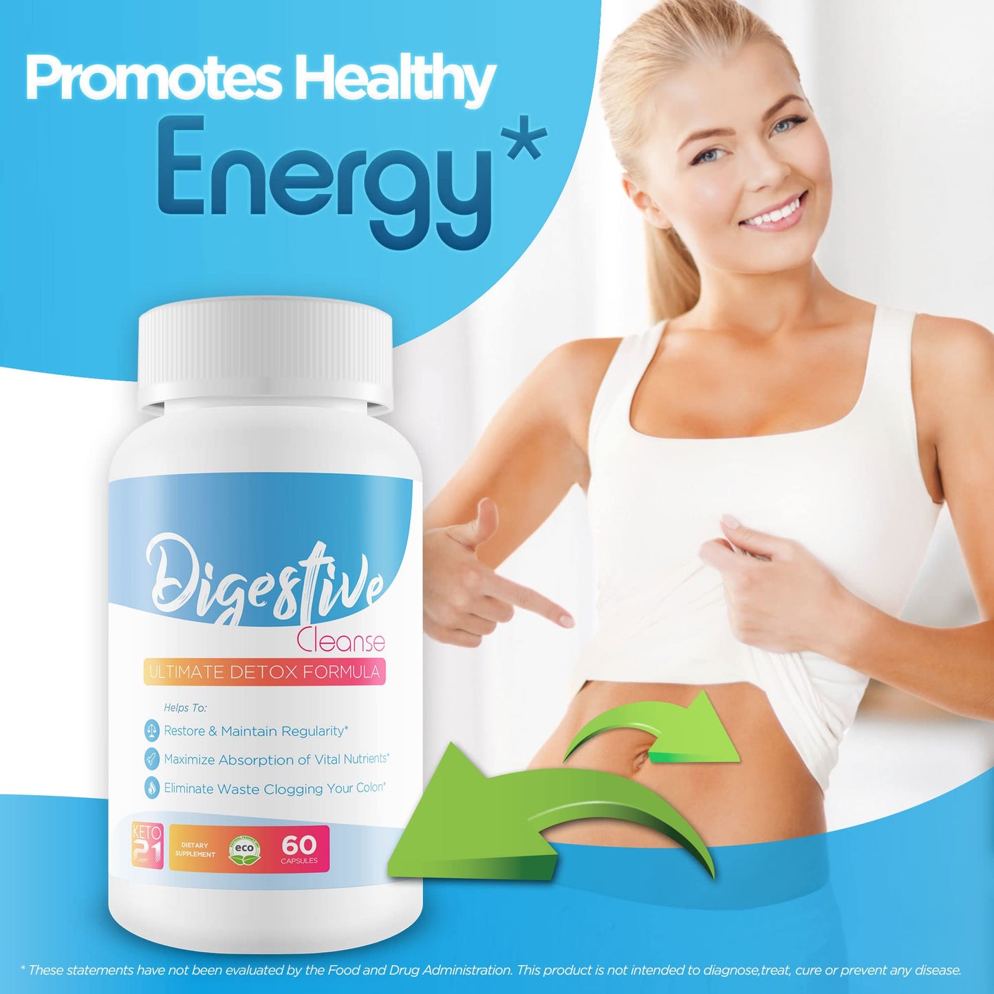 Keto 21 Digestive Cleanse Capsule 1 Count