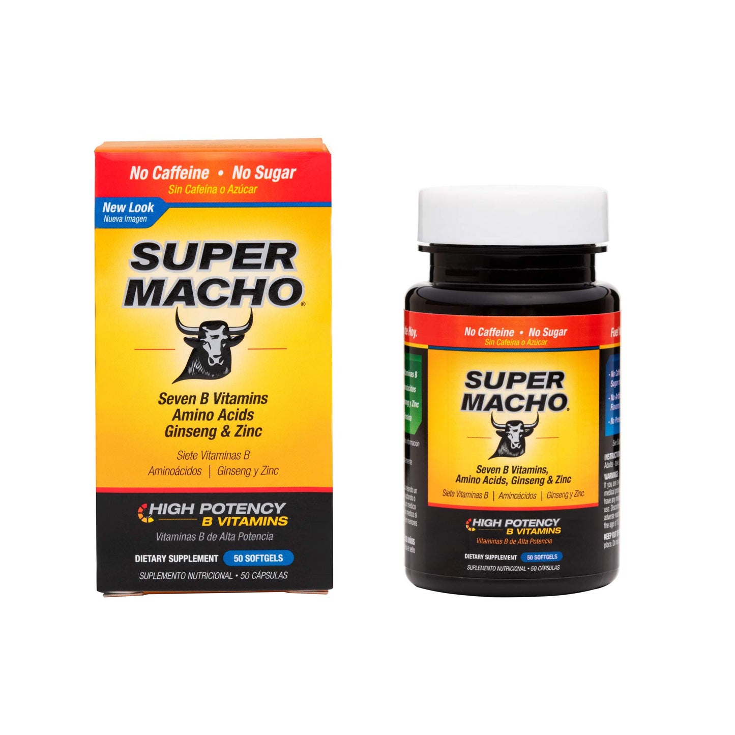 Super Macho Dietary Supplement with High Potency Zinc & 7 B Vitamins Softgel 150