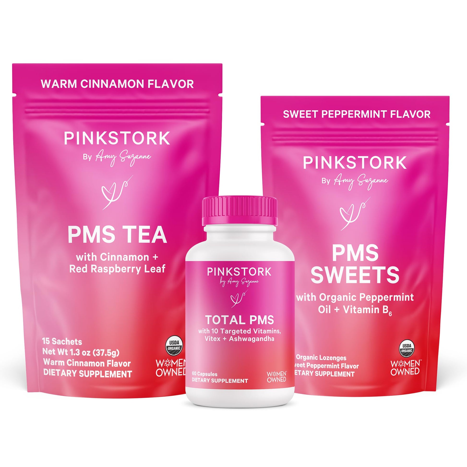 Pink Stork PMS Support Trio 60 Capsules