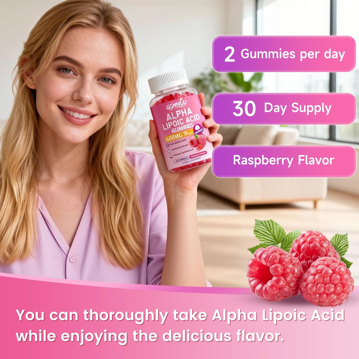 GGMMUU Alpha Lipoic Acid Gummies 60 Count