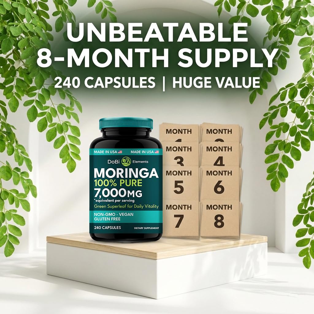 DOBI Moringa Capsules 240 Count