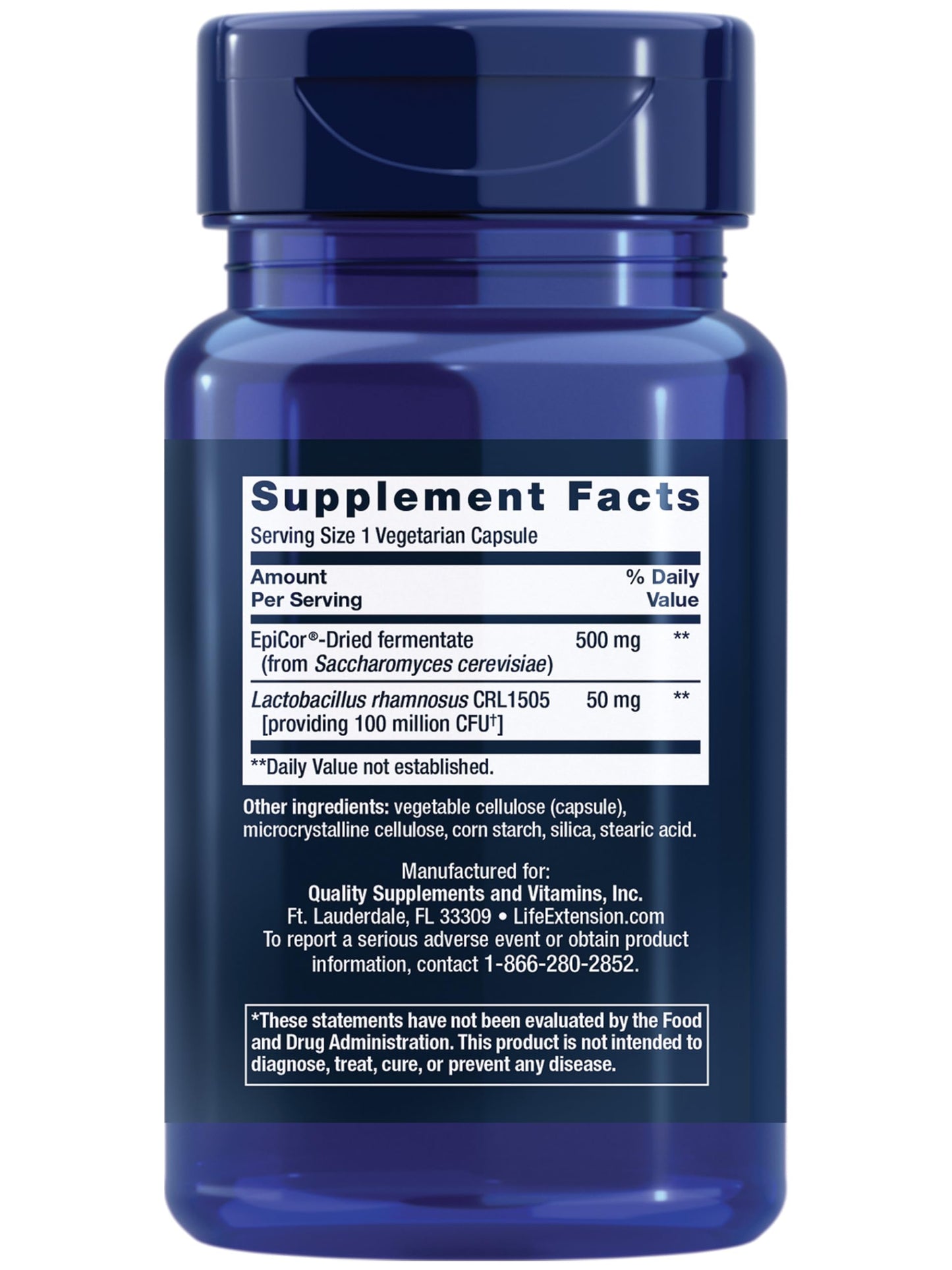Life Extension FLORASSIST Immune & Nasal Defense L. rhamnosus CRL1505 Capsule 30 Count