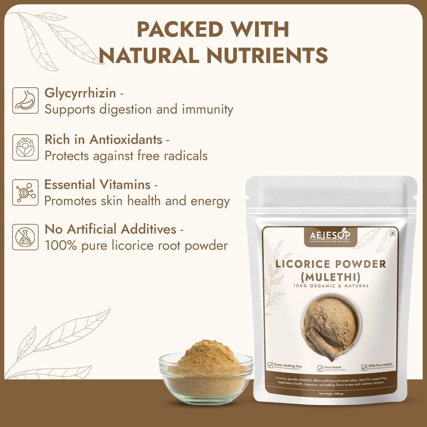 AEJESOP Licorice Root Powder, 7 oz