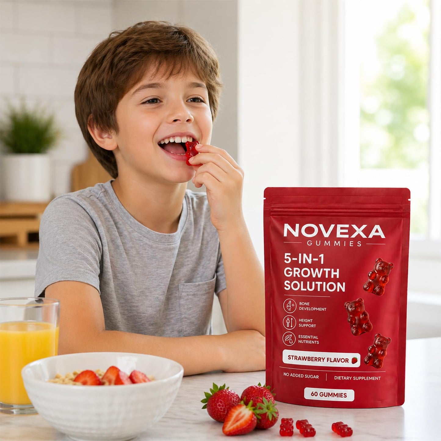 MORTAINE Novexa Growth Gummies Gummy 60 Count
