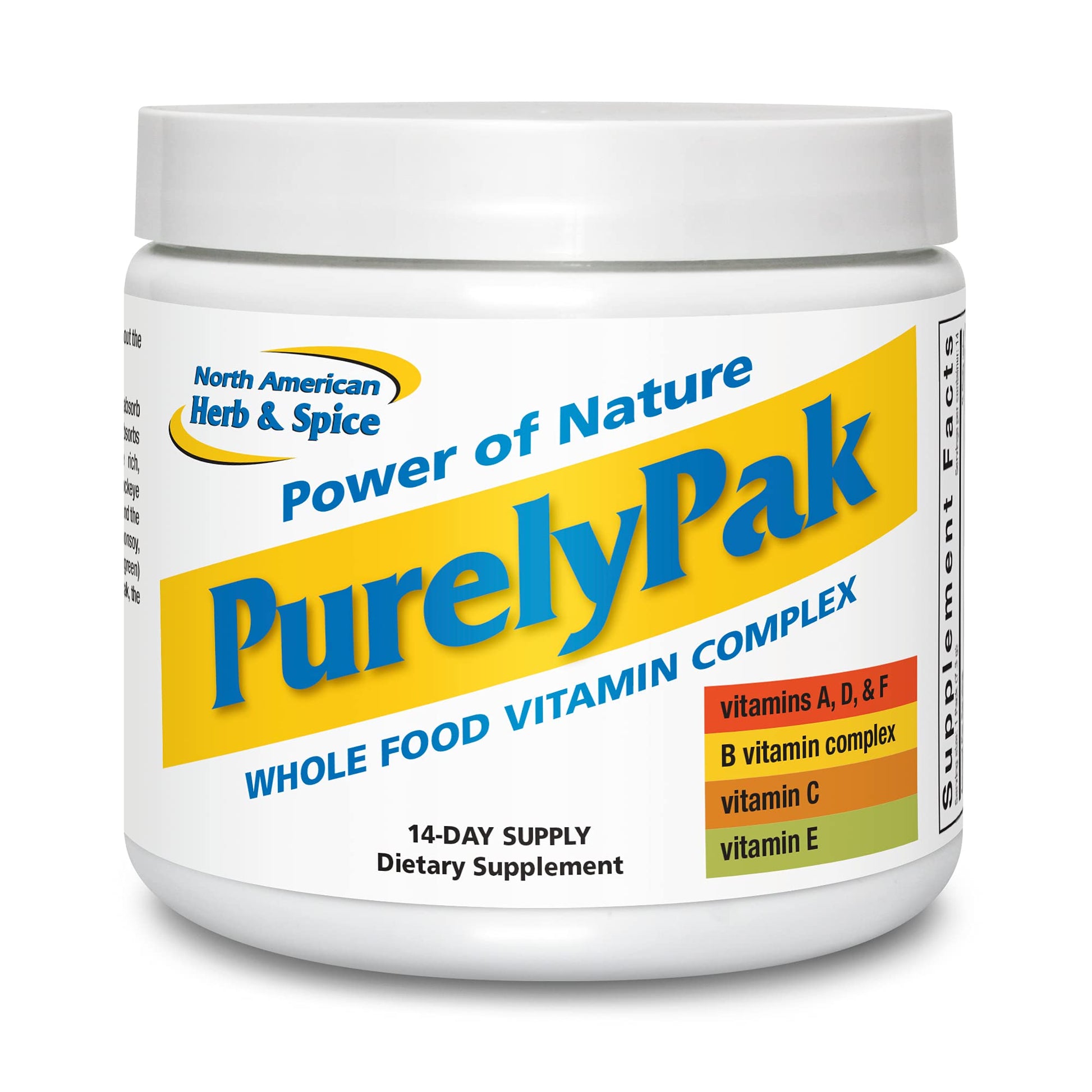 North American Herb & Spice Purely Pak Whole Food Vitamin Supplement Plan Capsule 14 Count