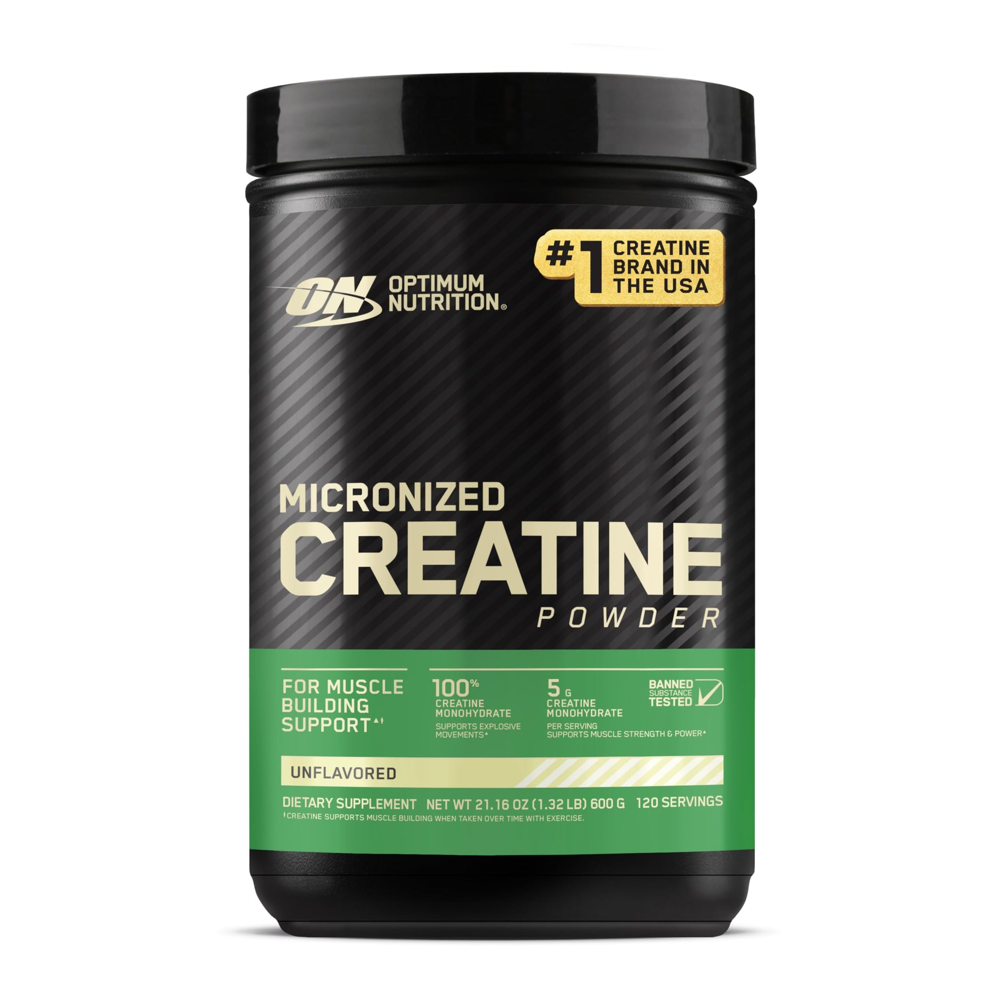 Optimum Nutrition Micronized Creatine Monohydrate Powder, 120 Servings