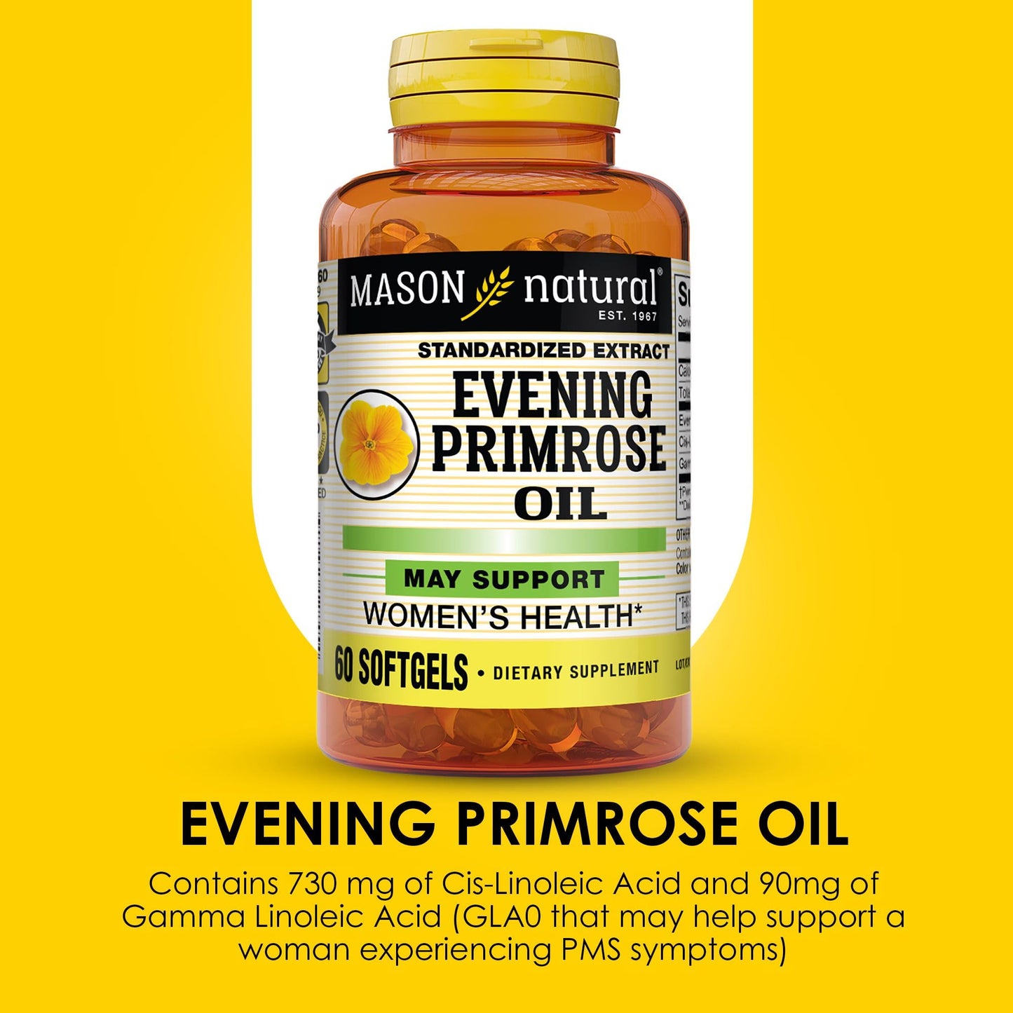 Mason Natural Evening Primrose Oil Softgels, 180 Count