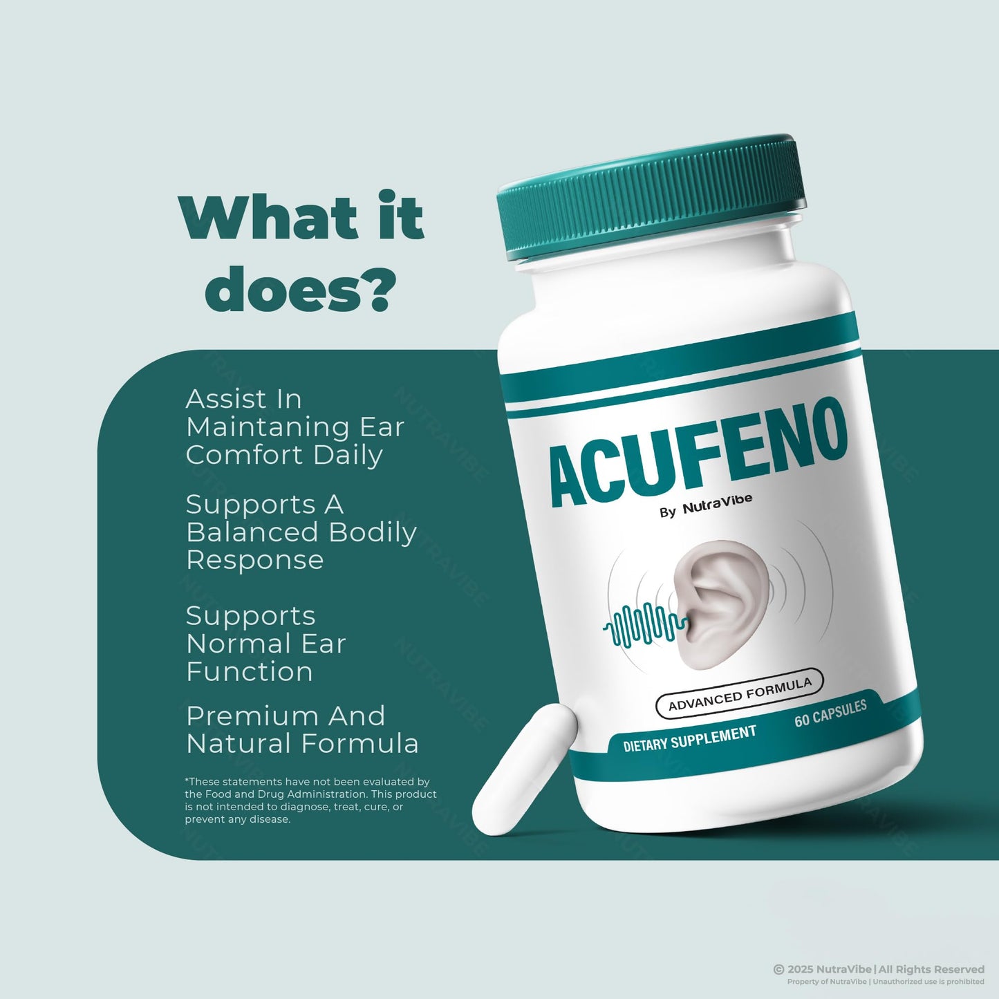 NutraVibe Acufeno Capsules 180 Capsules