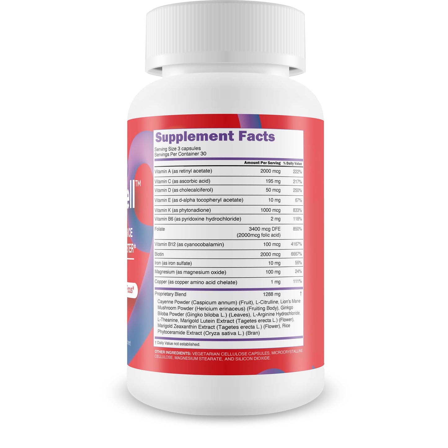 New Vibrations Nutrition Pro Grit Well Male Performance Max Blood Flow Booster Capsules 90 Count
