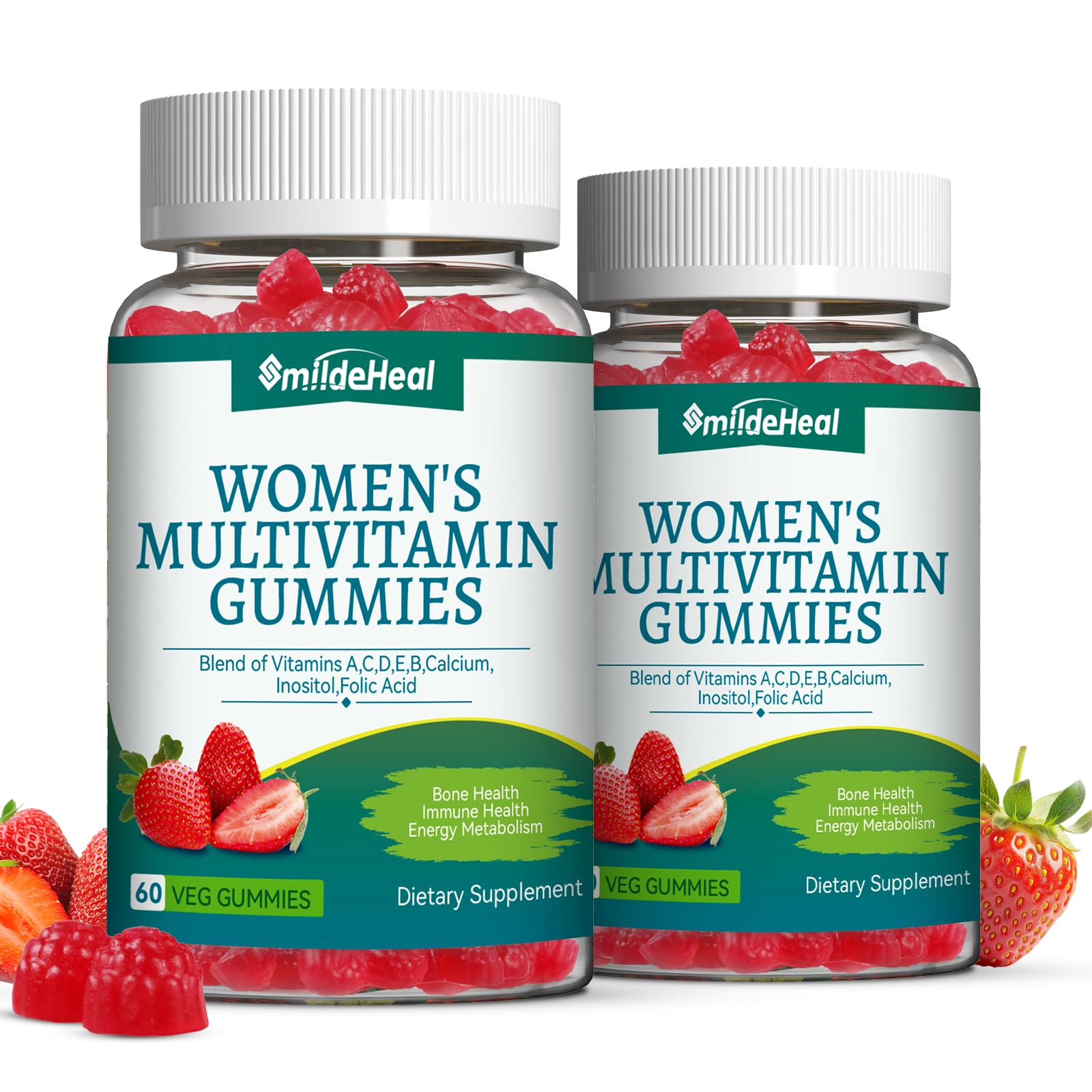 SmildeHeal Women's Multivitamin Gummies 120 Count