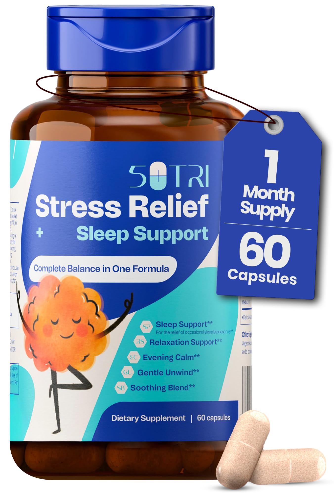 5 Nutri Magnesium Citrate Capsules 200mg, 60 Count