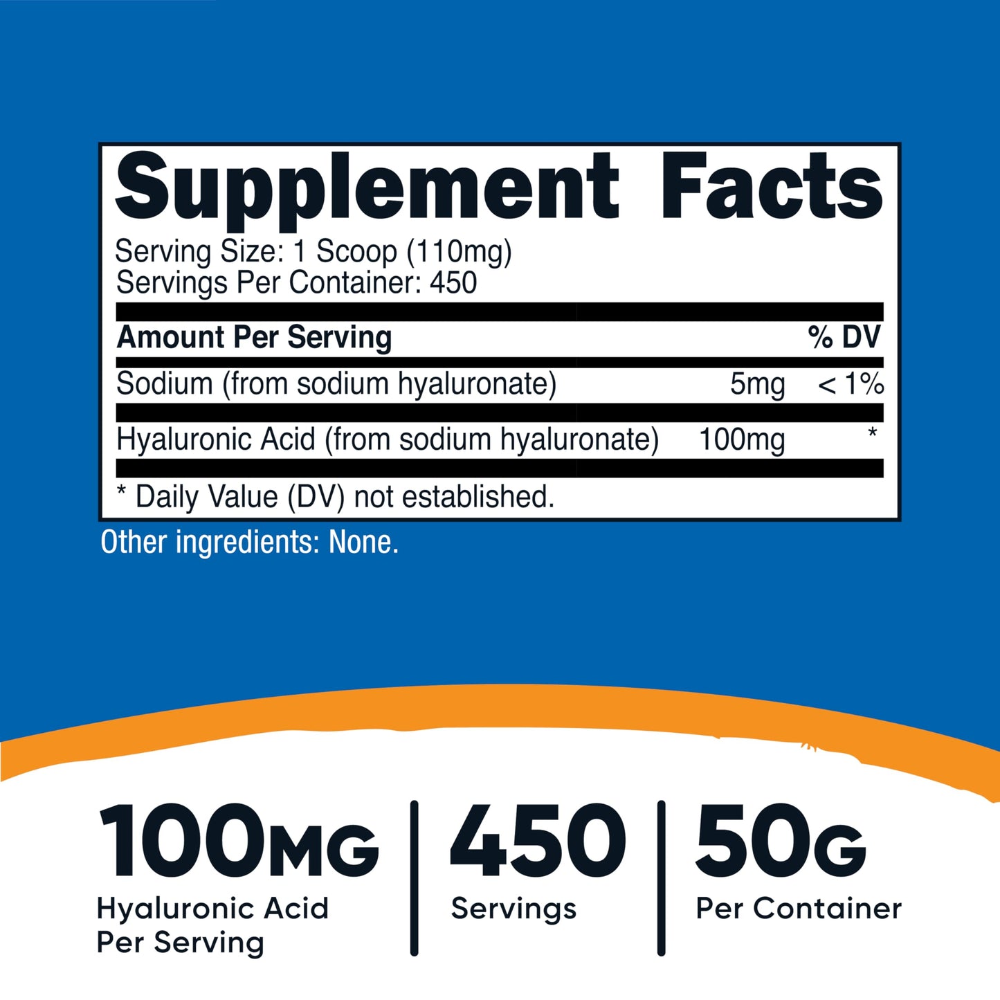 Nutricost Hyaluronic Acid Powder 1.77 Ounce
