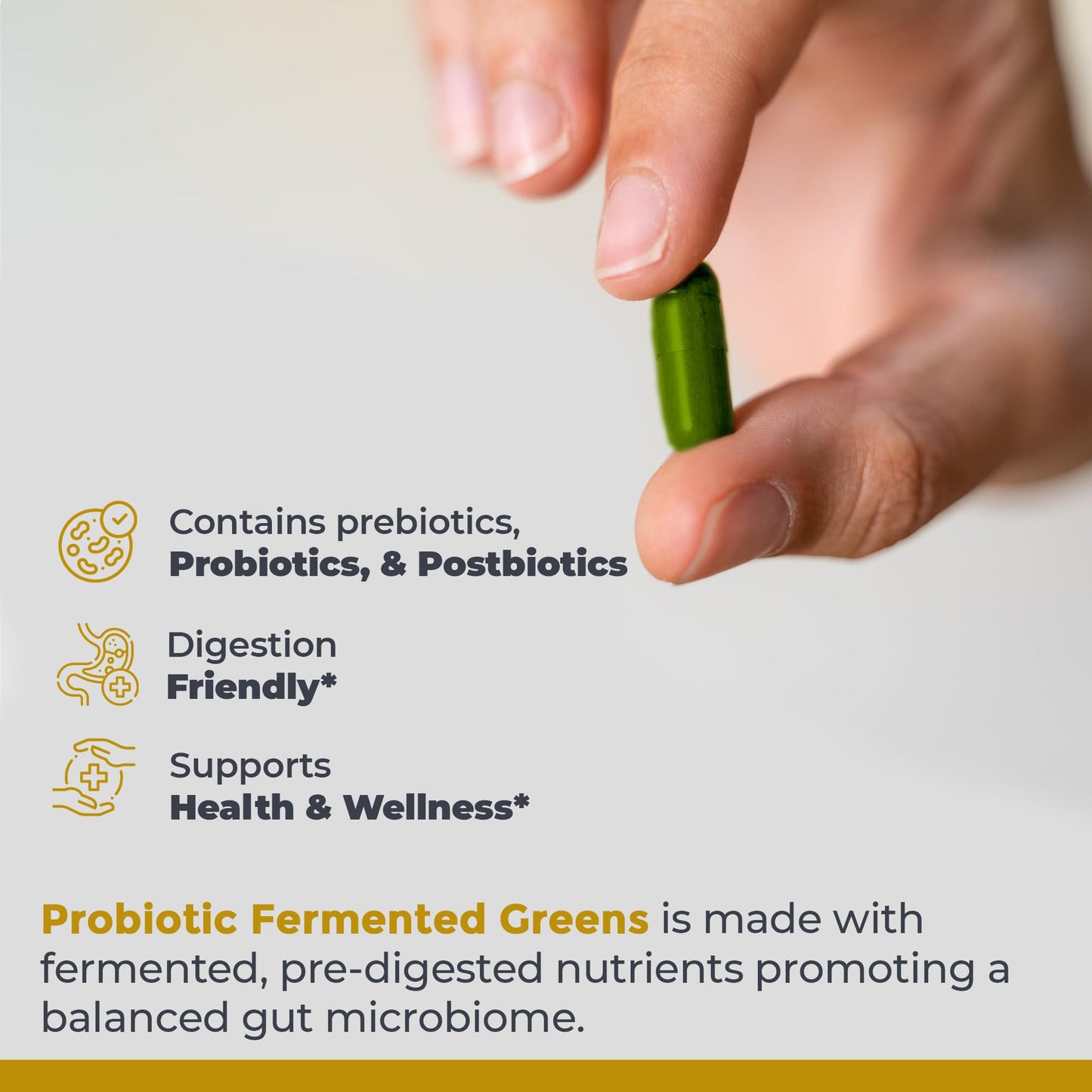 Premier Research Labs Probiotic Fermented Greens Capsules, 150 Count