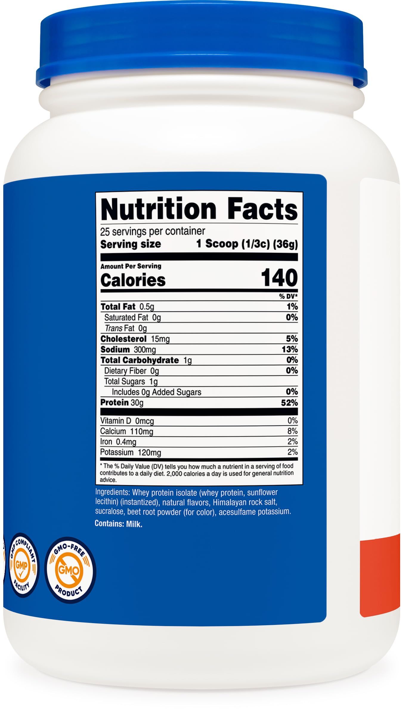 Nutricost Whey Protein Isolate Powder Strawberry Banana Flavor, 2 Pound