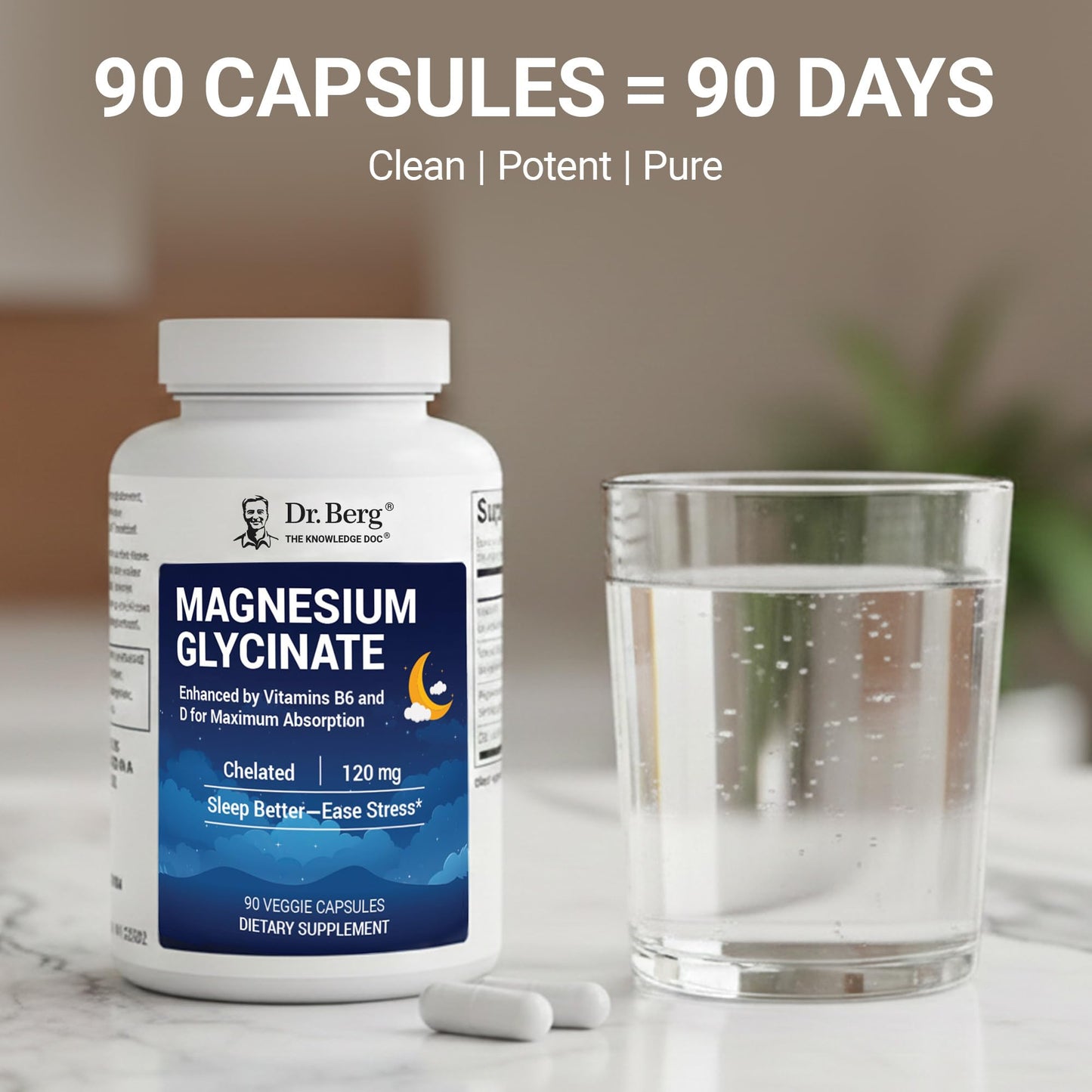 Dr. Berg Nutritionals Magnesium Glycinate Capsule 90 Count