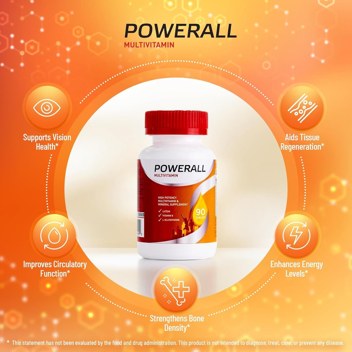 Basic Brands Powerall Multivitamin Tablets 180 Count