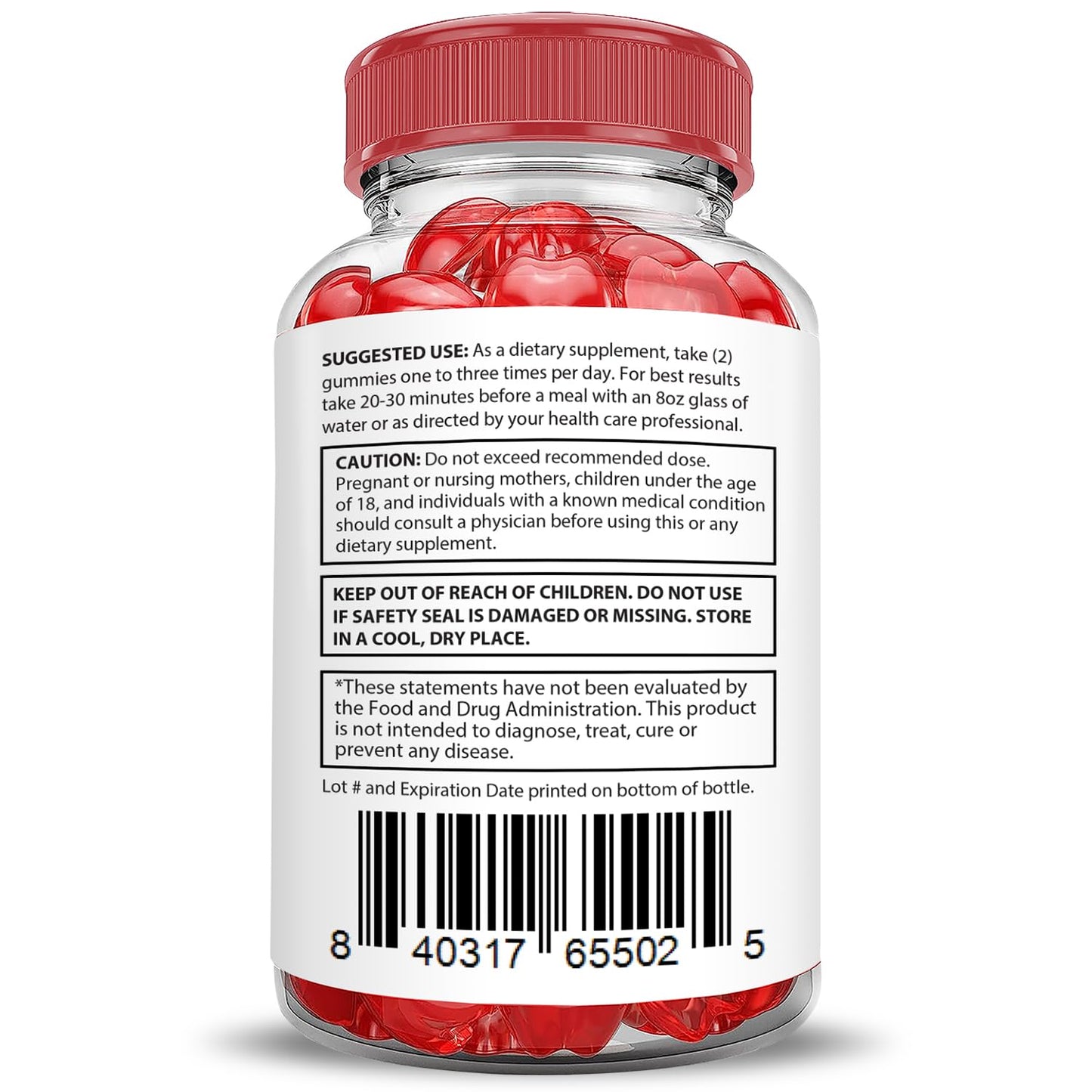 Justified Laboratories Trim Tummy Keto ACV Gummies Advanced Formula 1000MG, 60 Count