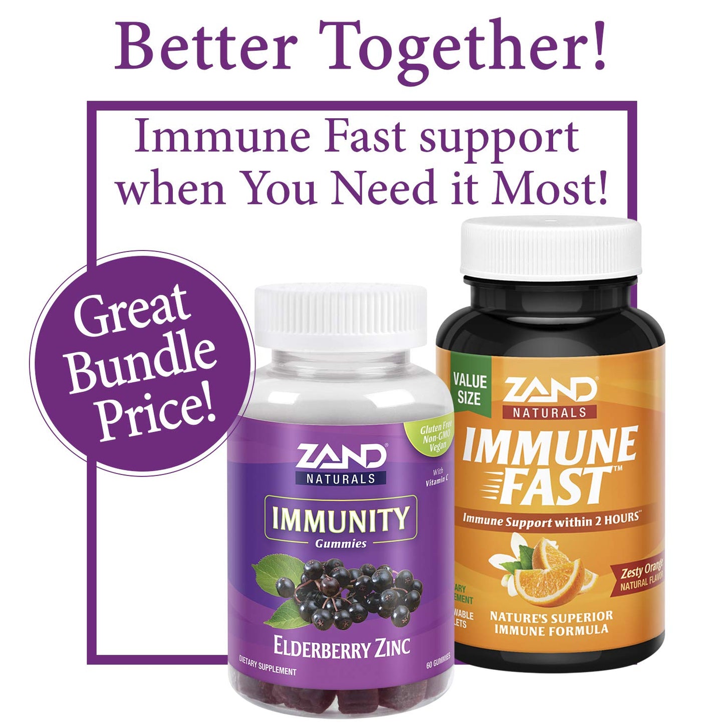 ZAND Immune Health Power Bundle 60 Gummies