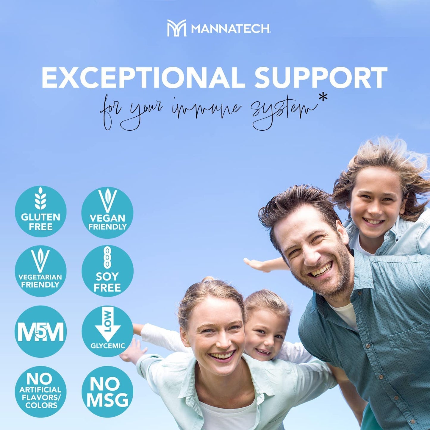 Mannatech Advanced Immune Support Supplement Powder 1.12 oz
