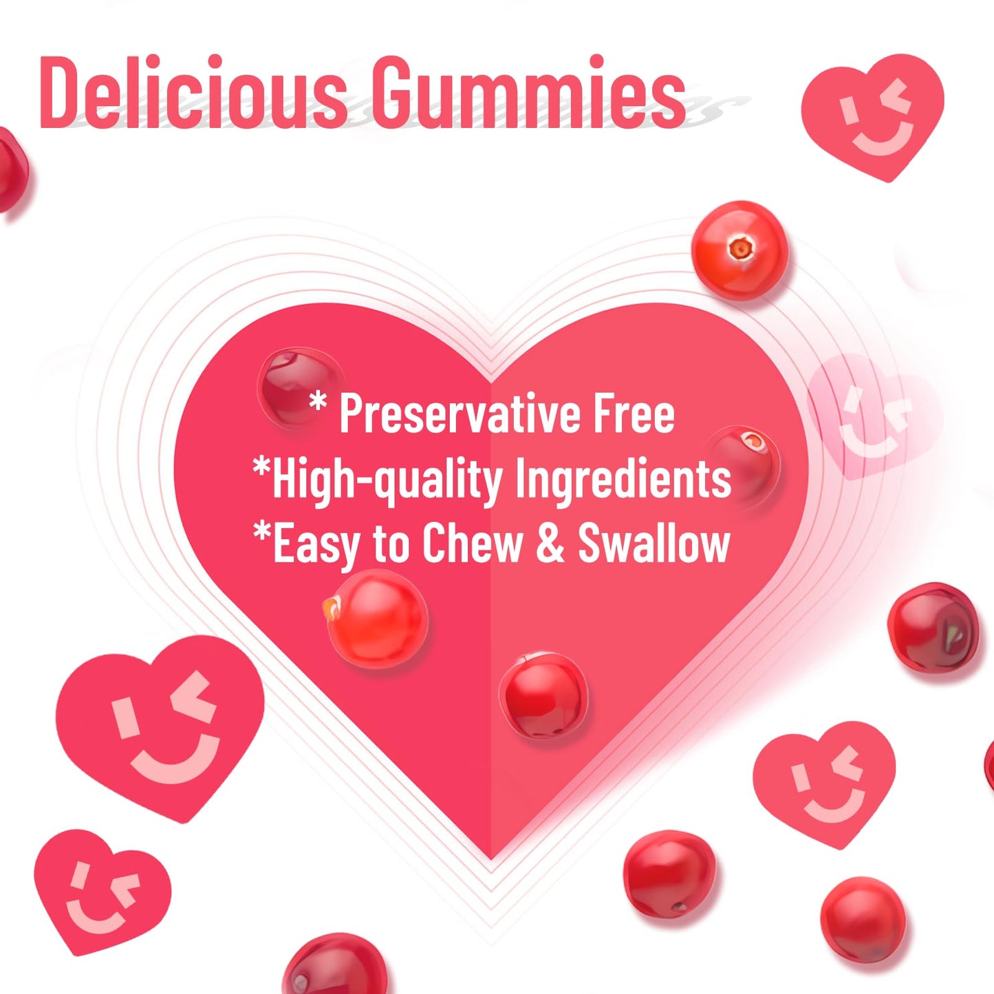 Babivek Cranberry Gummy 1000mg, 60 Count