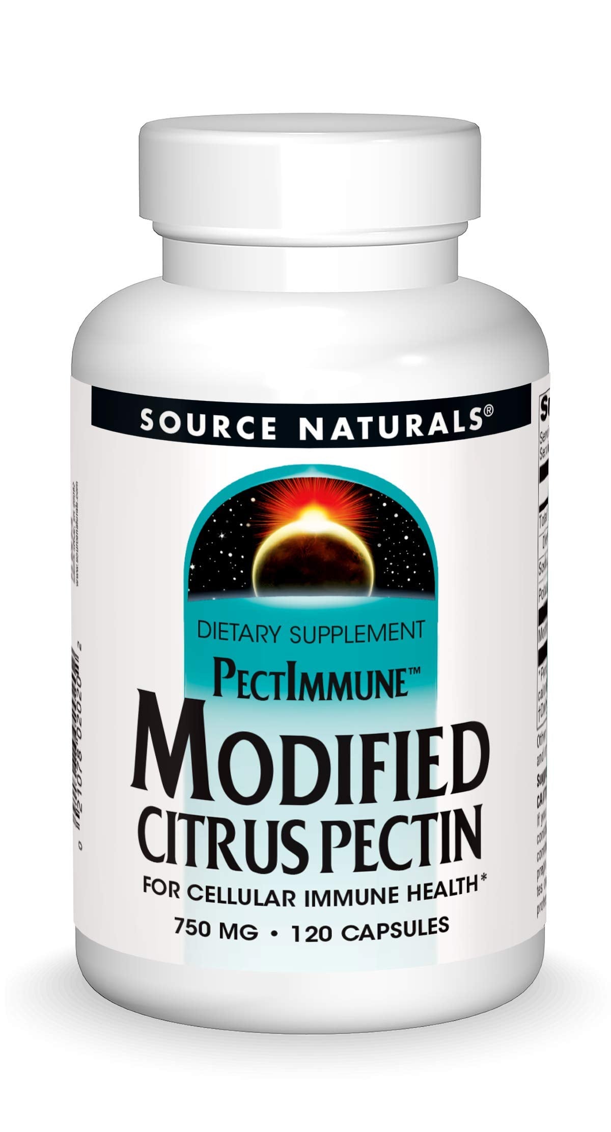 Source Naturals PectImmune Modified Citrus Pectin For Cellular Immune Health 750 mg 120 Capsules