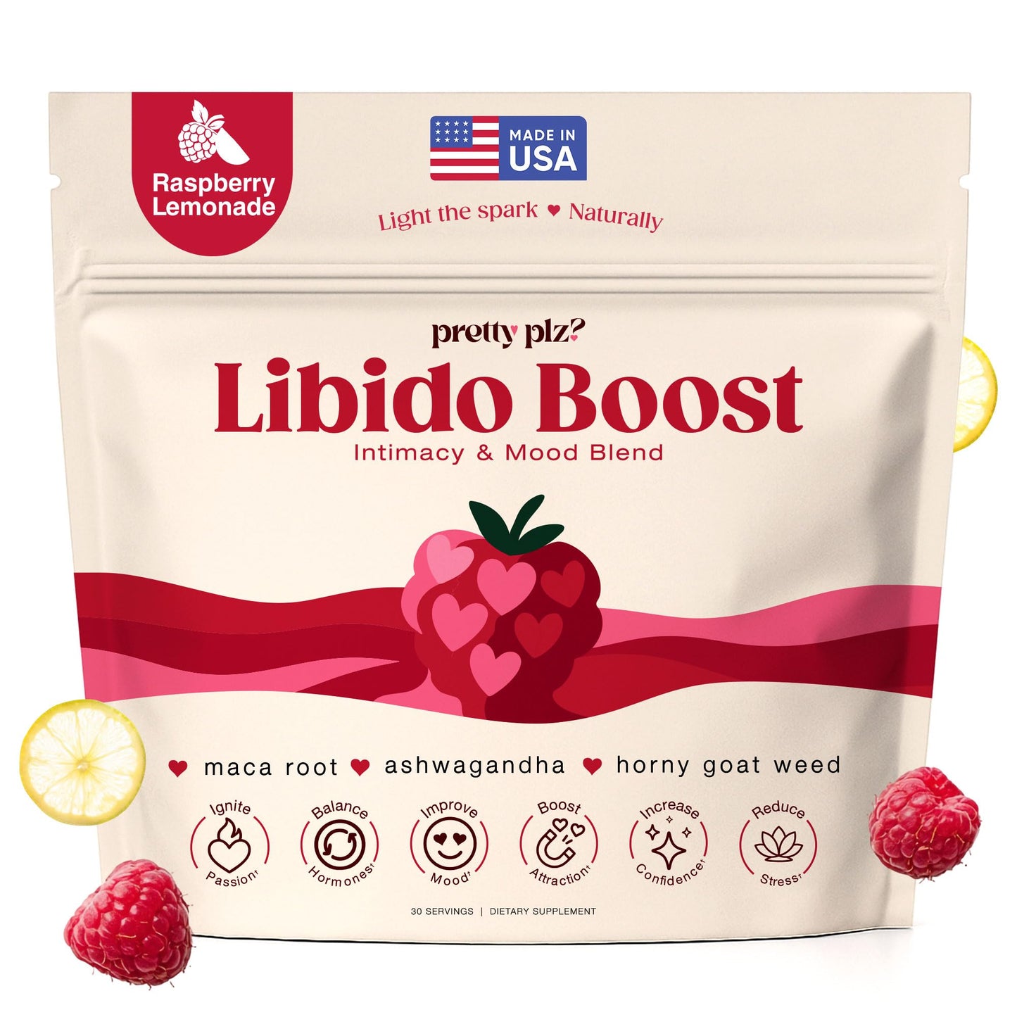 Pretty Plz Female Libido Booster for Women Over 35 Powder 6.3 oz