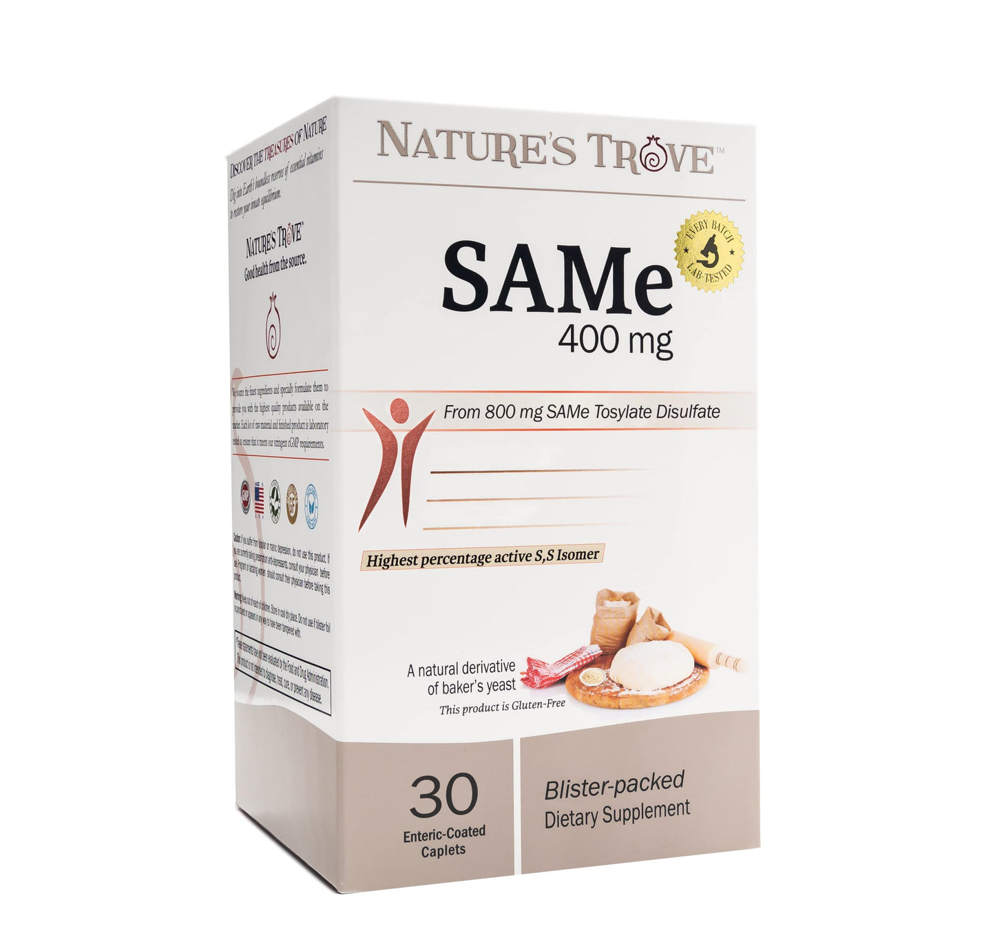 Nature's Trove SAM-e 400mg Tablet 30 Count