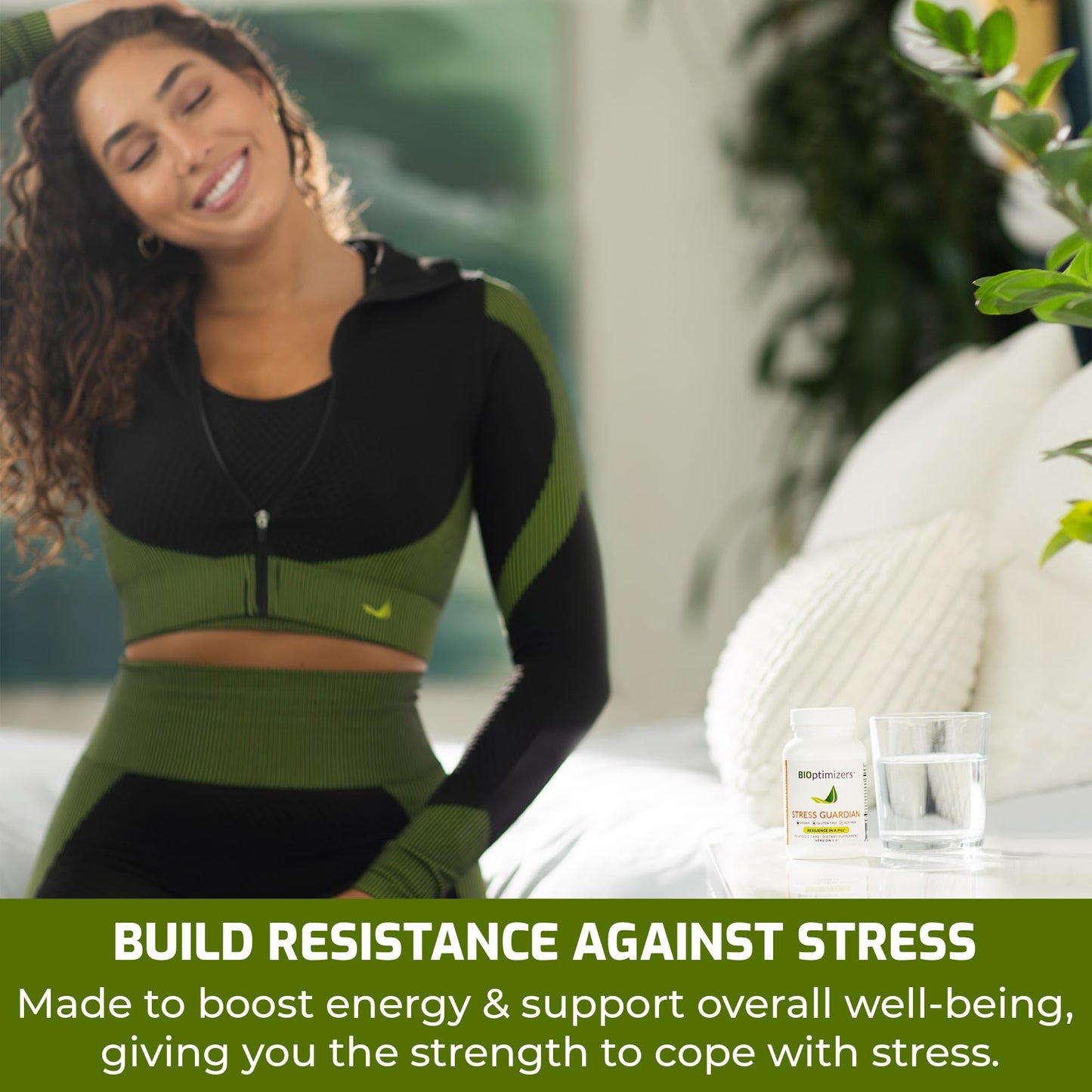 BIOptimizers Stress Guardian Stress Relief Capsule Rest Support, 90 Count