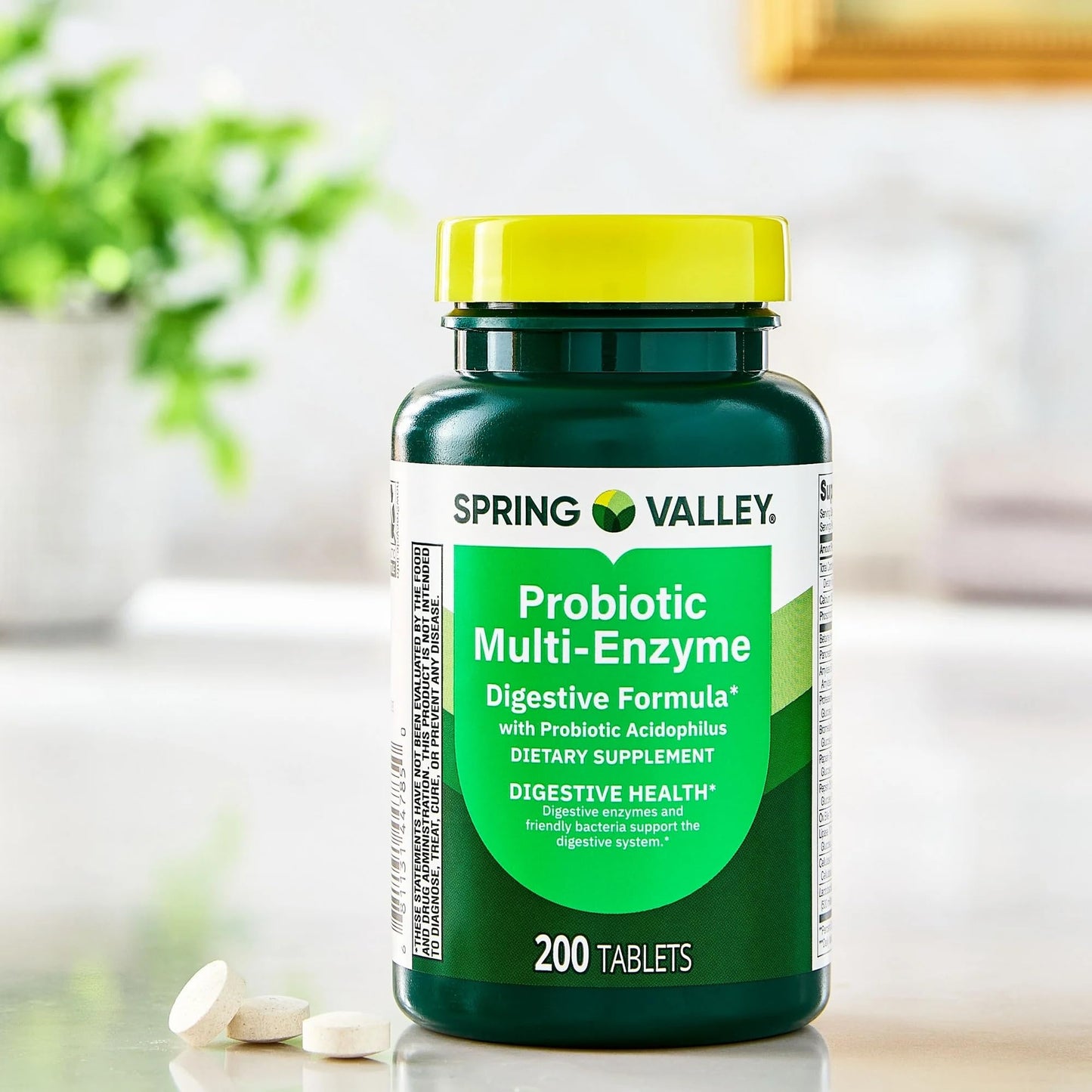 Generic Probiotic Multi-Enzyme Digestive Formula Tablets 200 Count