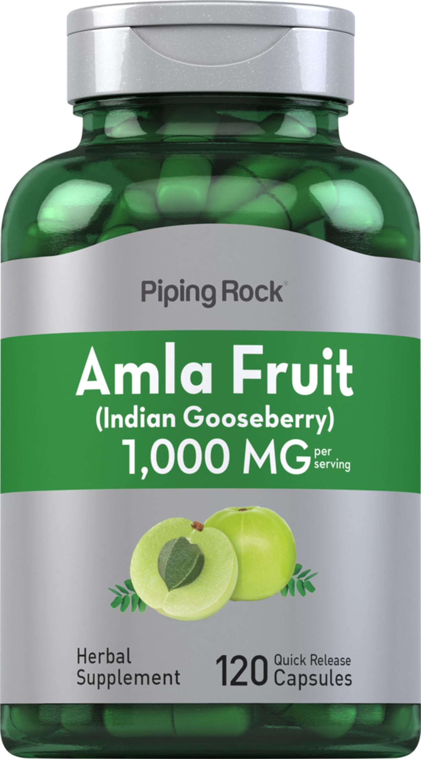 Piping Rock Amla 1000mg Capsules 120 Count