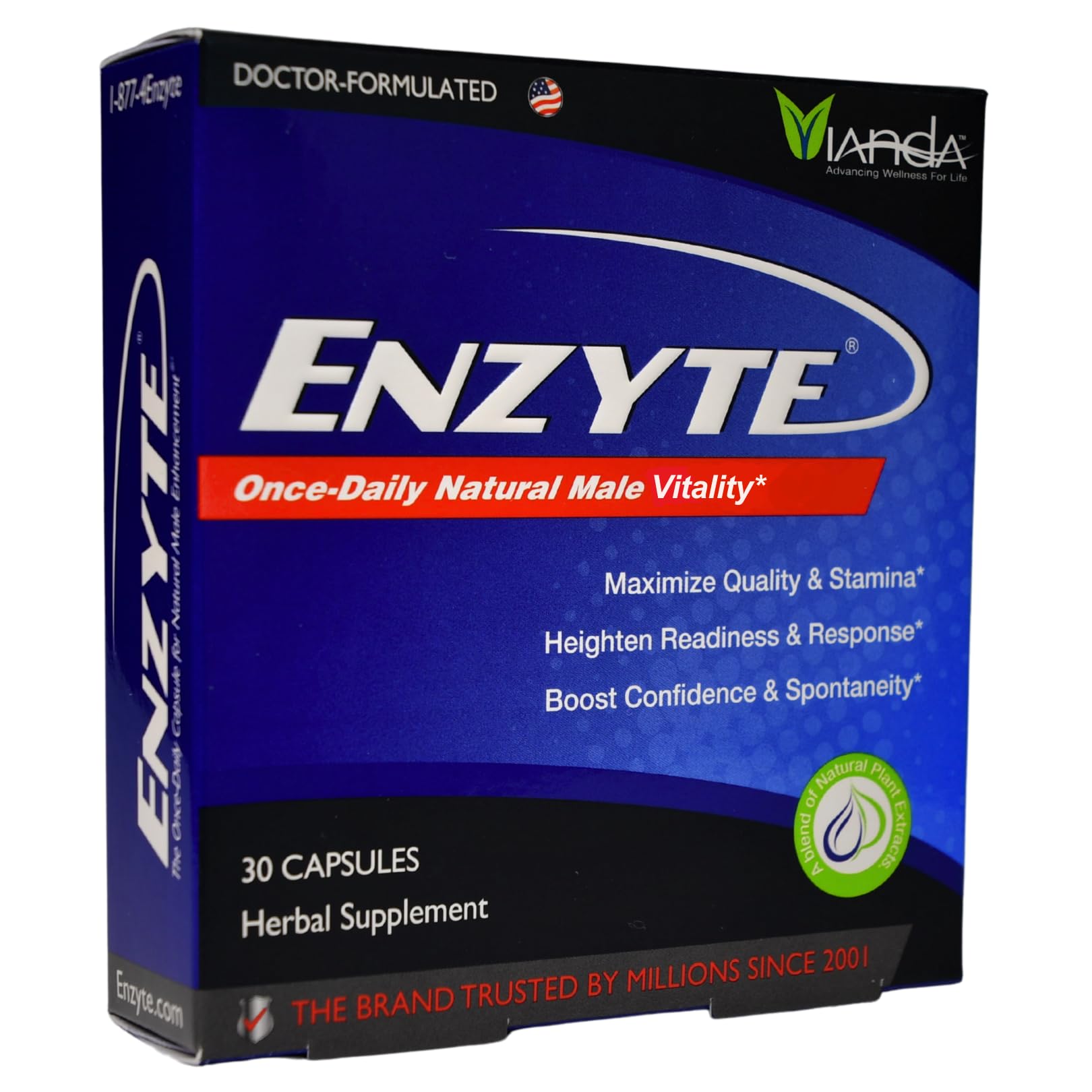 Enzyte MRC Natural Male Vitality Support Capsules 30