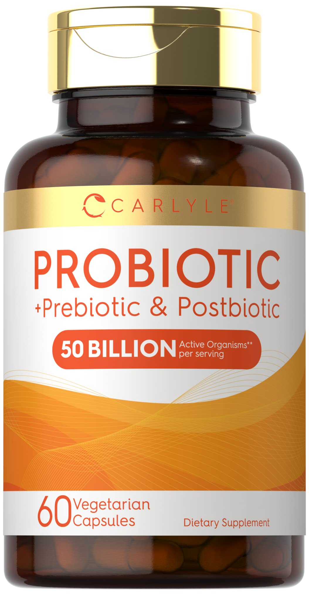 Carlyle Probiotic for Women and Men 50 Billion CFU Capsules, 60 Count