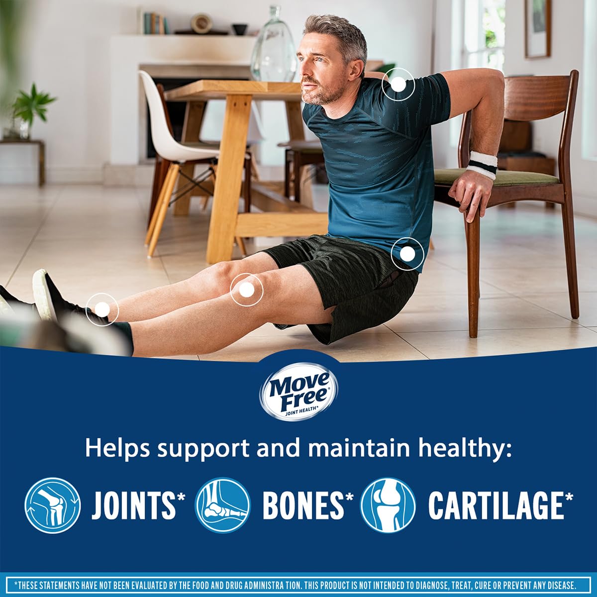 Move Free Advanced Glucosamine Chondroitin MSM + Vitamin D3 Joint Support Supplement, 360 Tablets