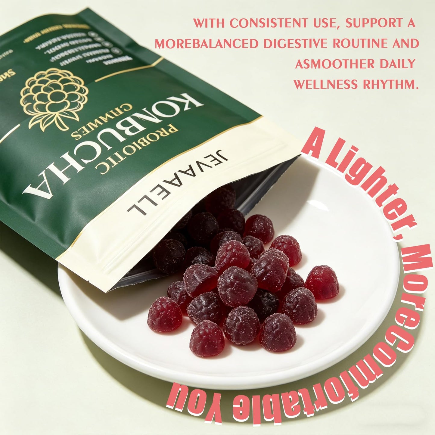 WUJECT Jevawell Kombucha 90 Capsules