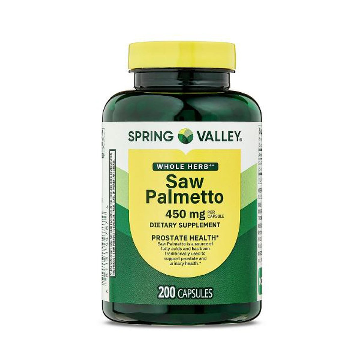 H4U Saw Palmetto Whole Herb 450 mg, 200 Capsules
