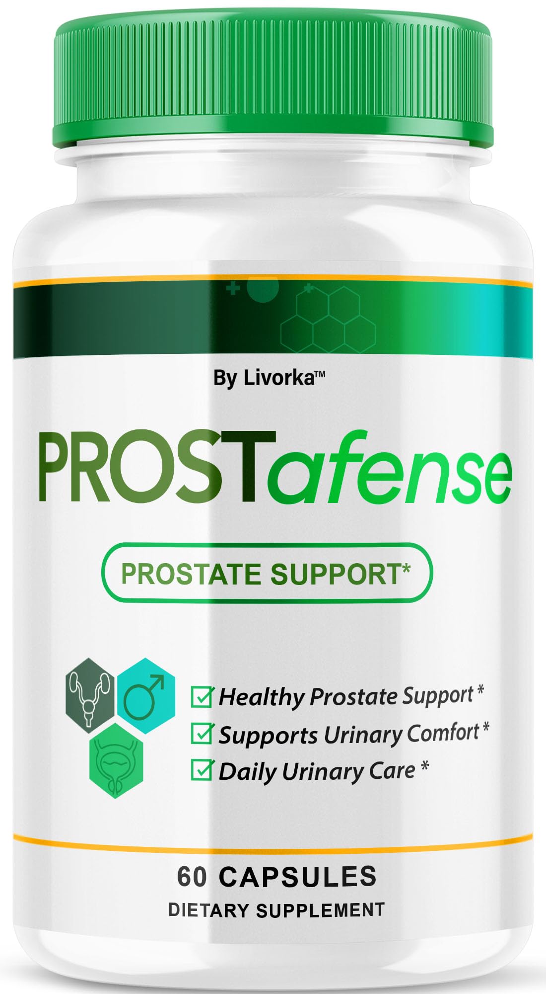 LIVORKA Prostafense Health Supplements for Men Capsules, 60 Capsules