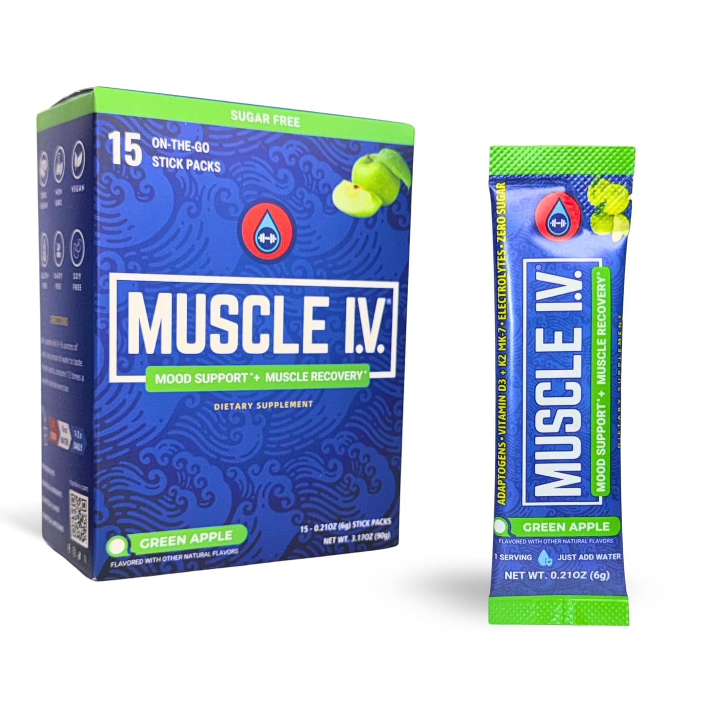 Muscle I.V. Magnesium Glycinate Electrolyte Powder, 3.17 Ounce